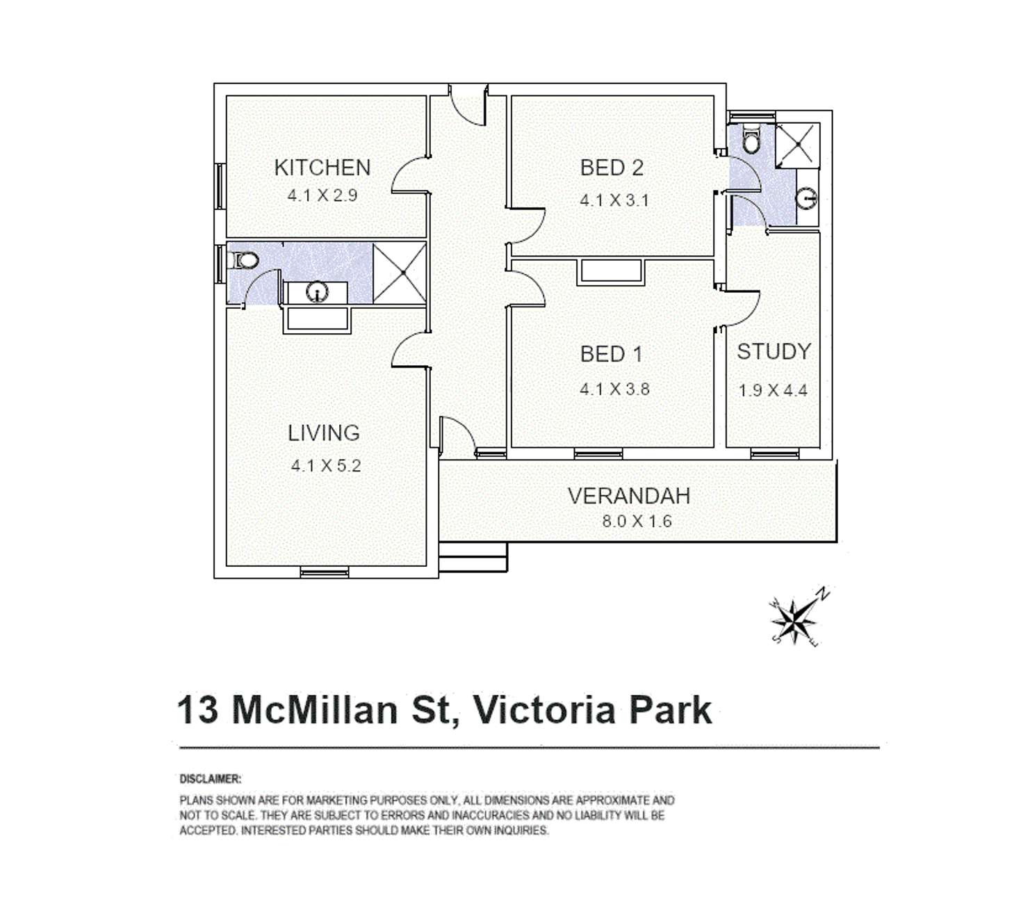 Floorplan of Homely house listing, 13 McMillan Street, Victoria Park WA 6100
