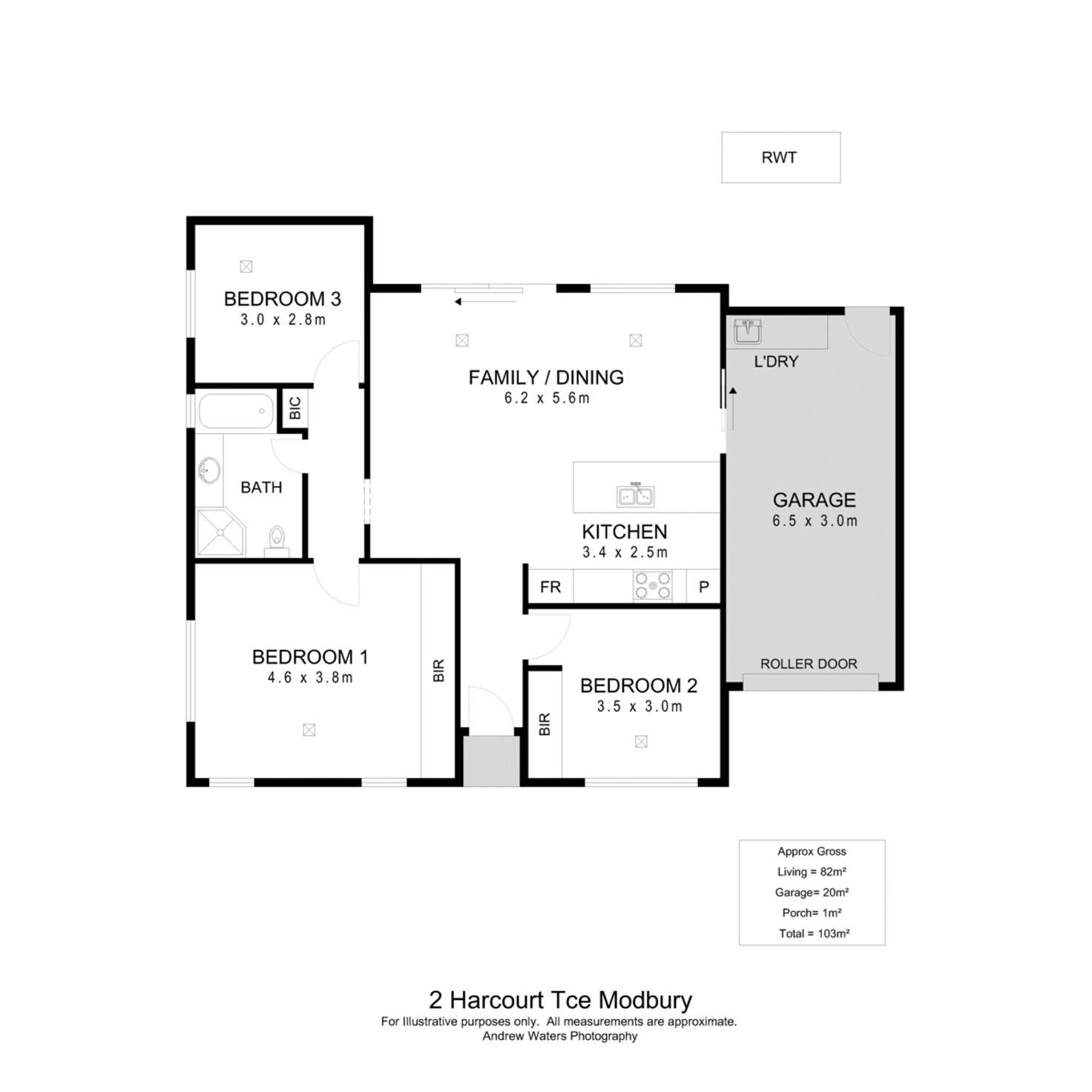 Floorplan of Homely house listing, 2 Harcourt Terrace, Modbury SA 5092