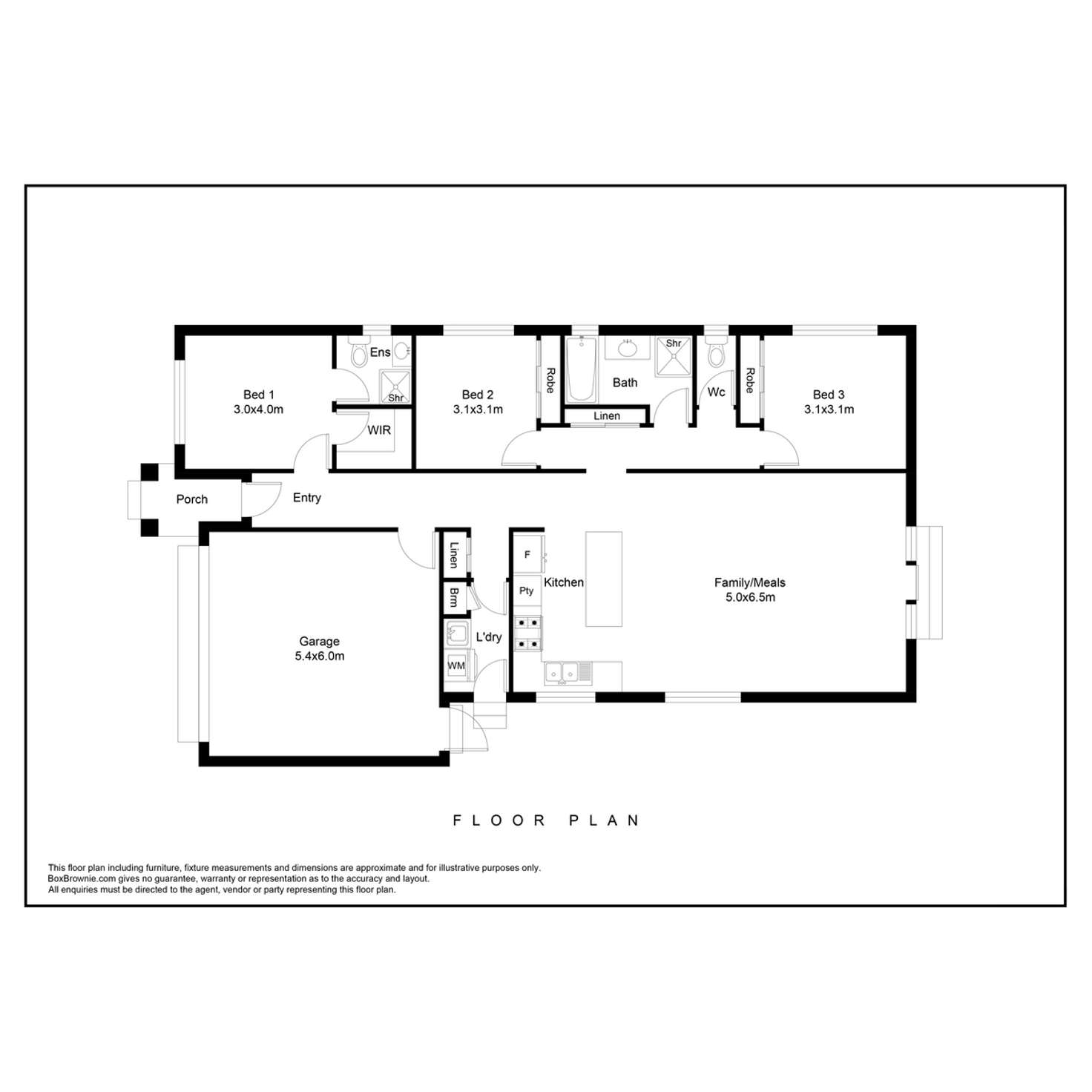 Floorplan of Homely house listing, 1 Rona Road, Point Cook VIC 3030