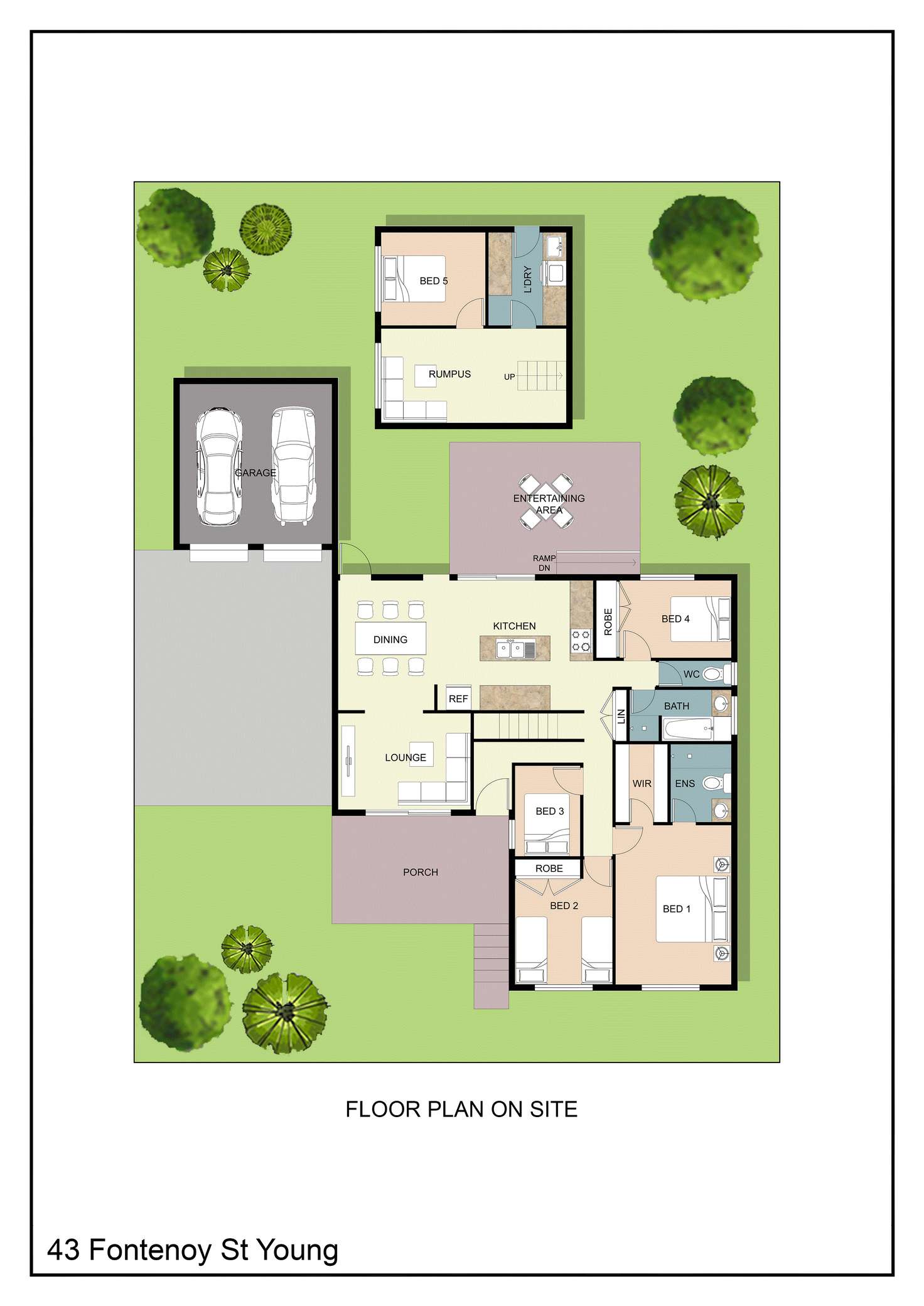 Floorplan of Homely house listing, 43 Fontenoy Street, Young NSW 2594