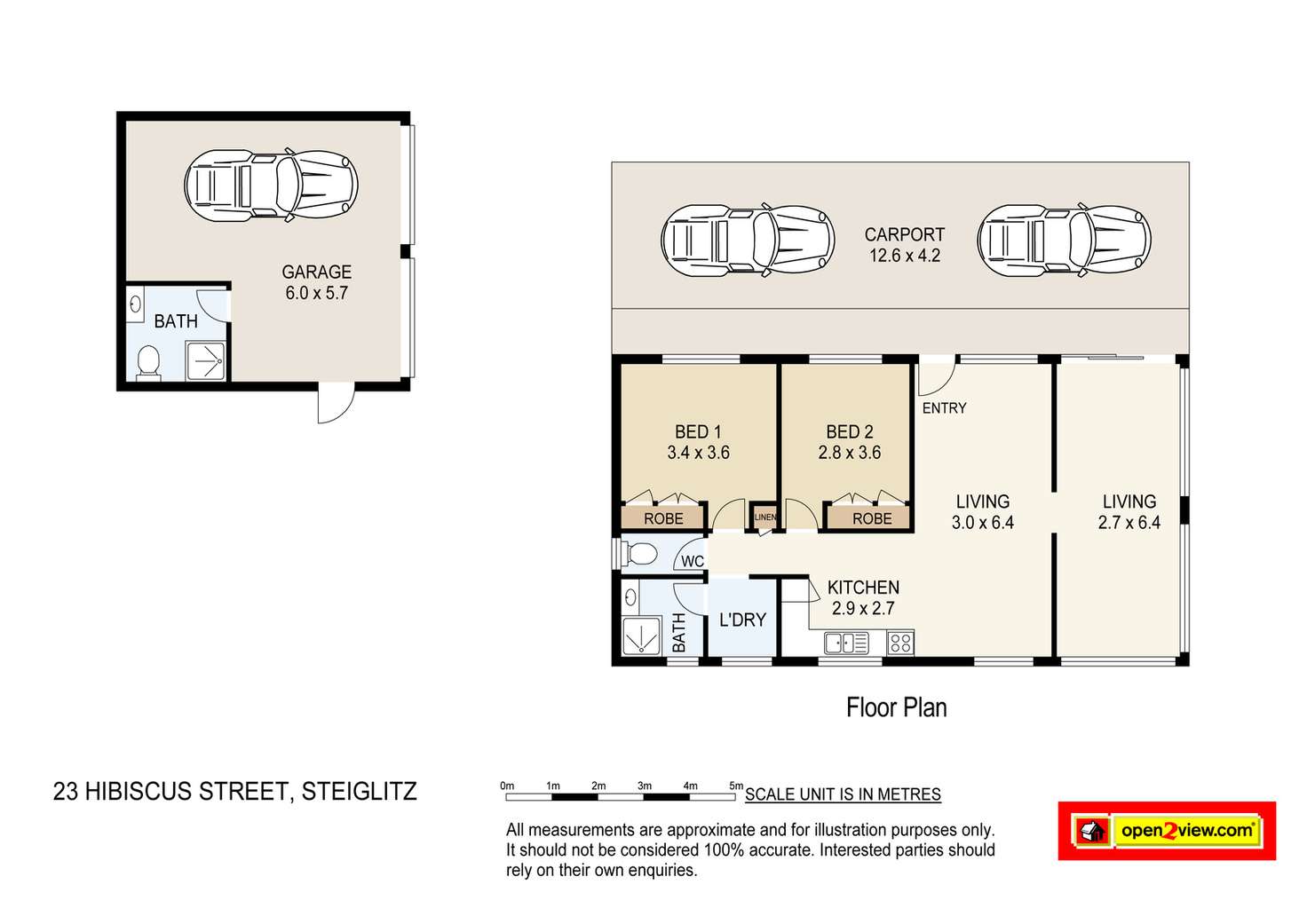 Floorplan of Homely house listing, 23 Hibiscus Street, Steiglitz QLD 4207