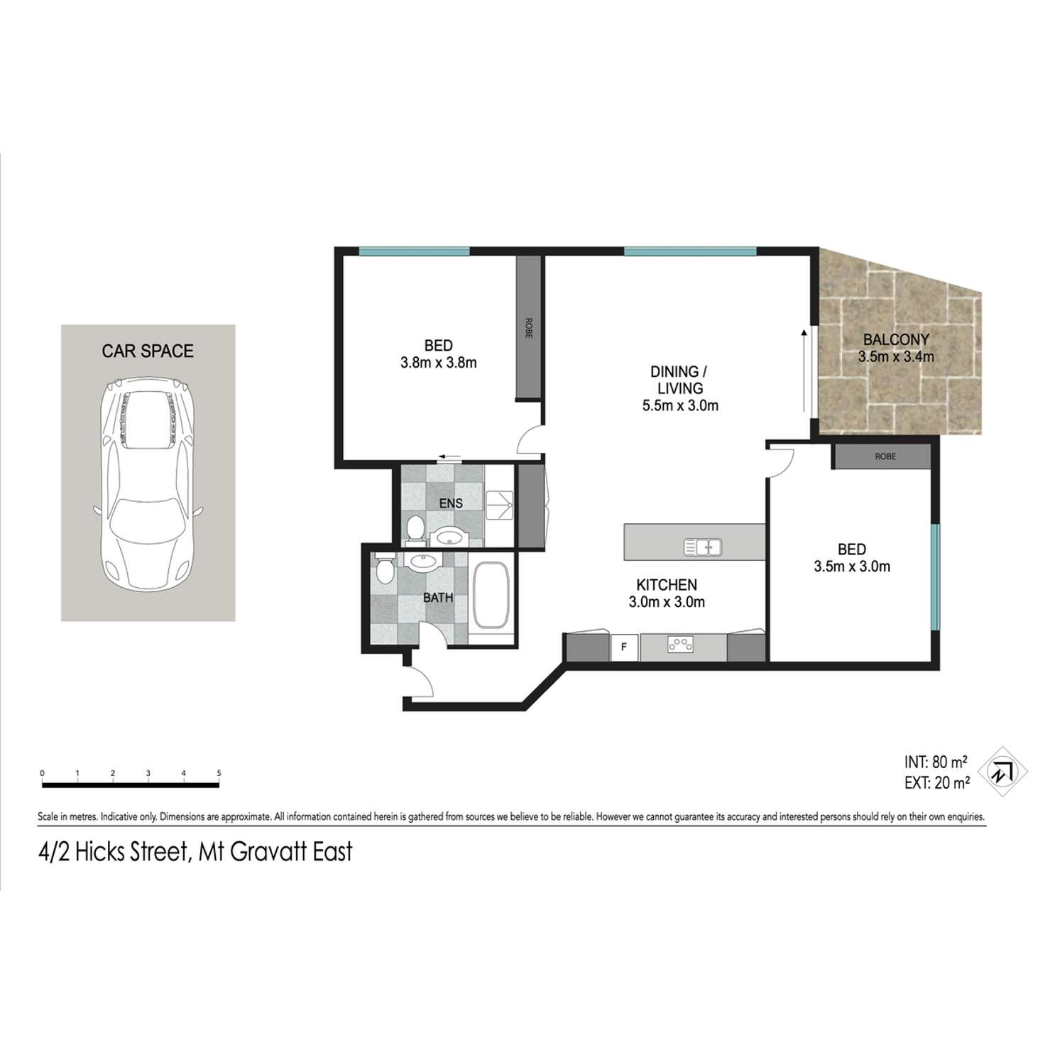 Floorplan of Homely unit listing, 4/2 Hicks Street, Mount Gravatt East QLD 4122