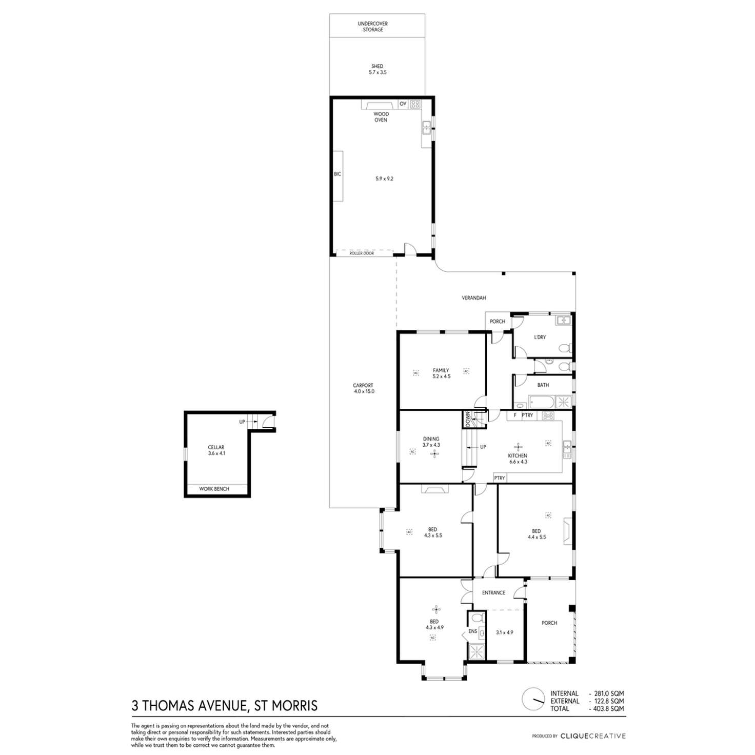 Floorplan of Homely house listing, 3 Thomas Avenue, St Morris SA 5068