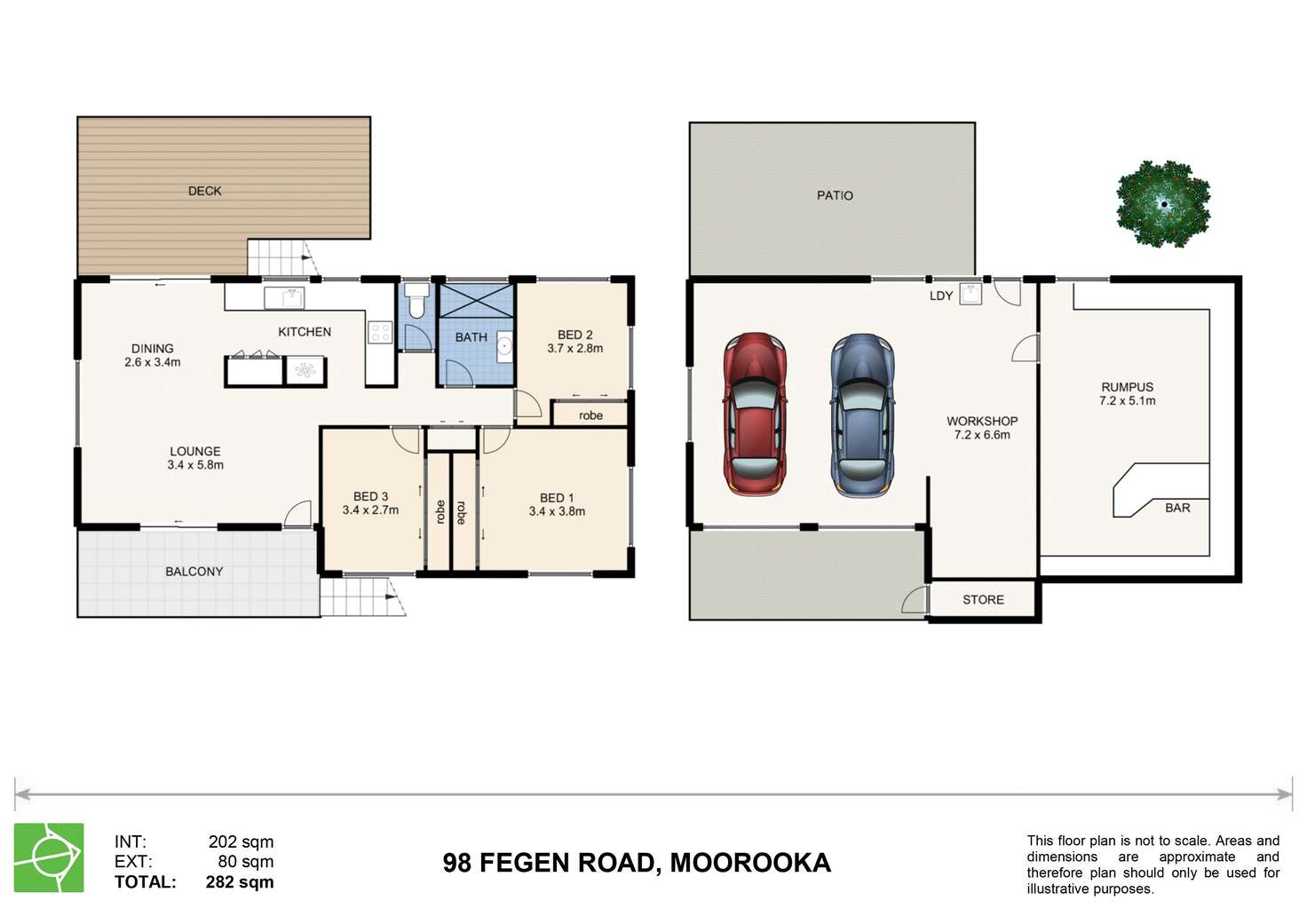 Floorplan of Homely house listing, 98 Fegen Drive, Moorooka QLD 4105