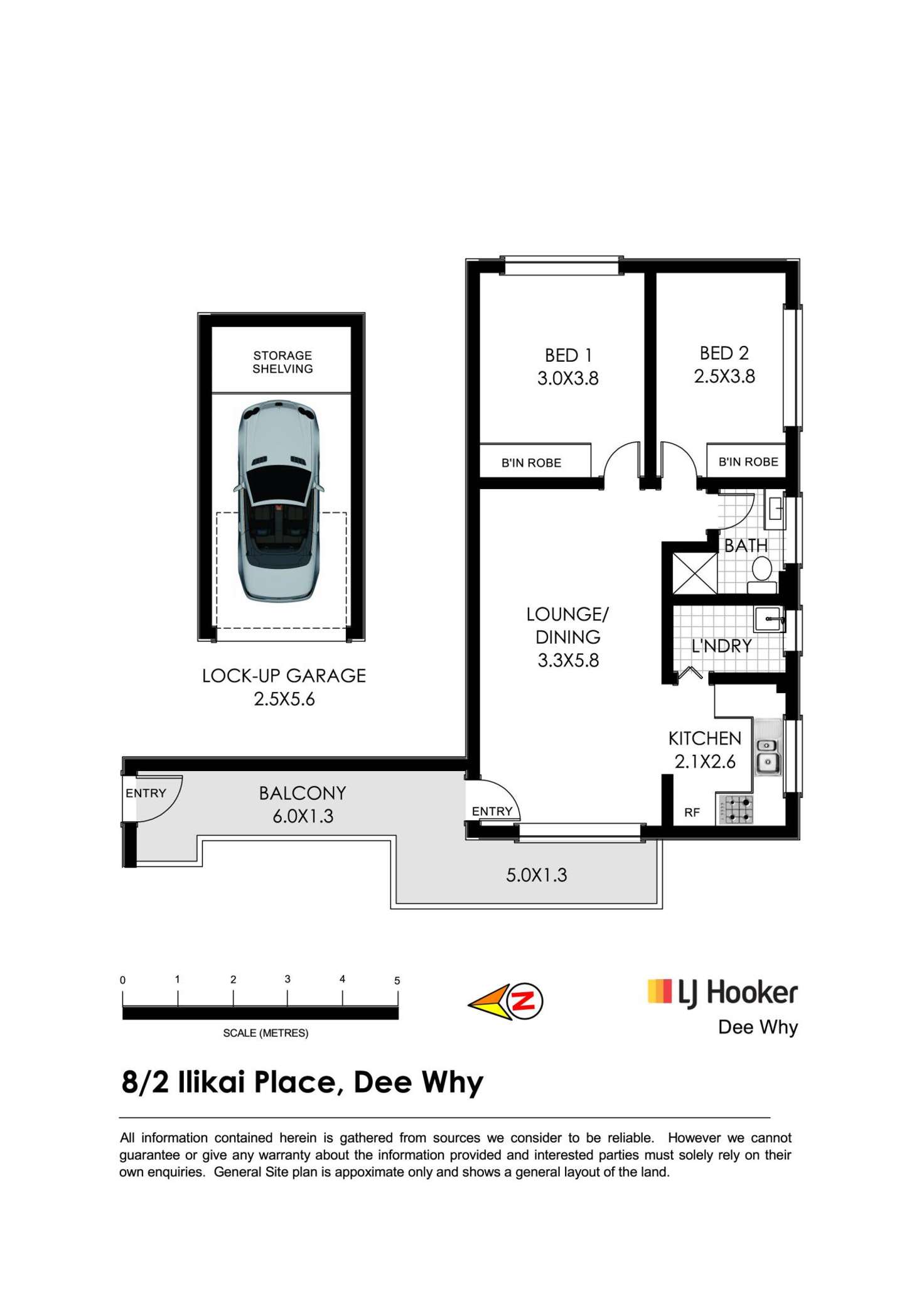 Floorplan of Homely unit listing, 8/2 Ilikai Place, Dee Why NSW 2099