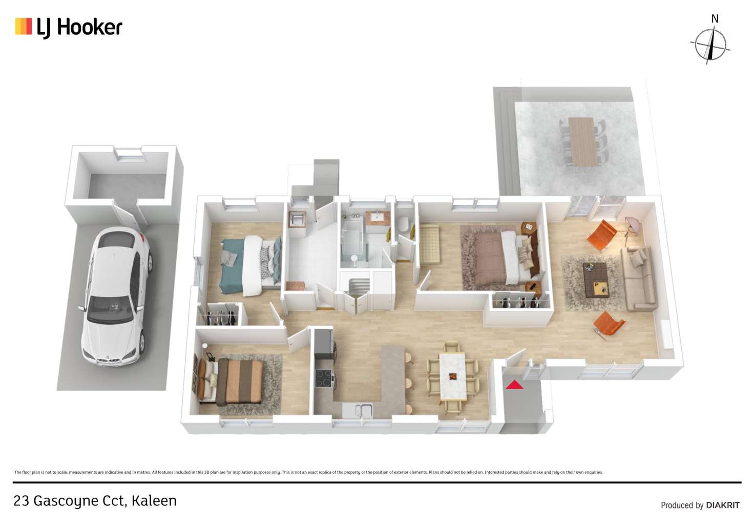 Floorplan of Homely house listing, 23 Gascoyne Circuit, Kaleen ACT 2617