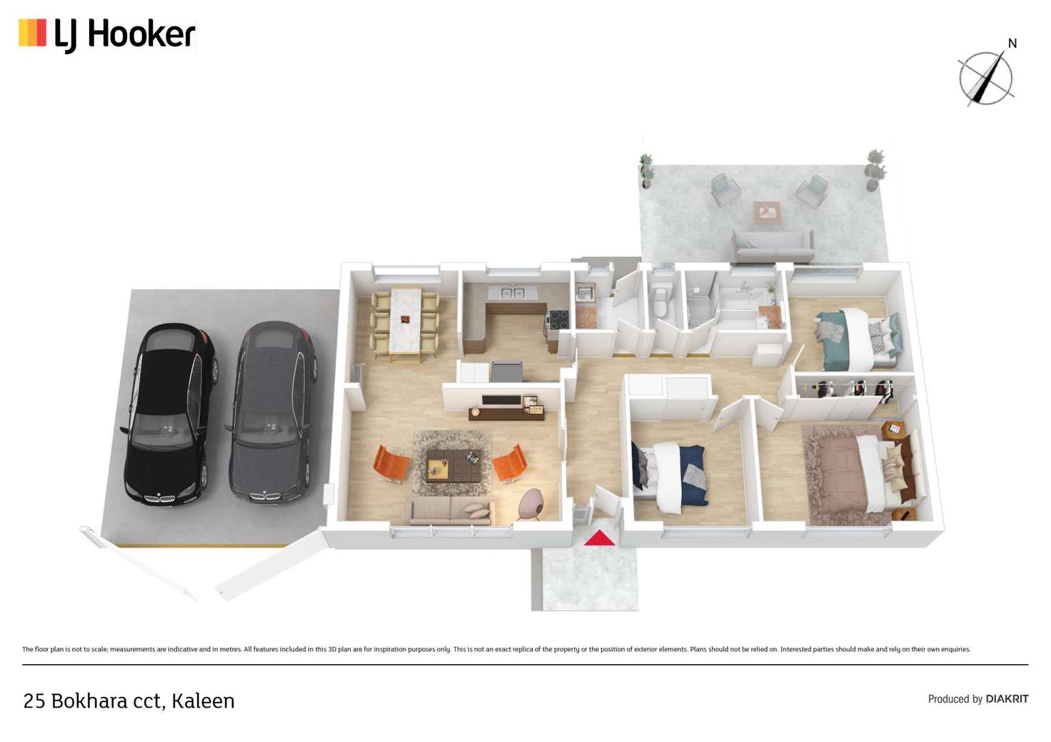 Floorplan of Homely house listing, 25 Bokhara Circuit, Kaleen ACT 2617
