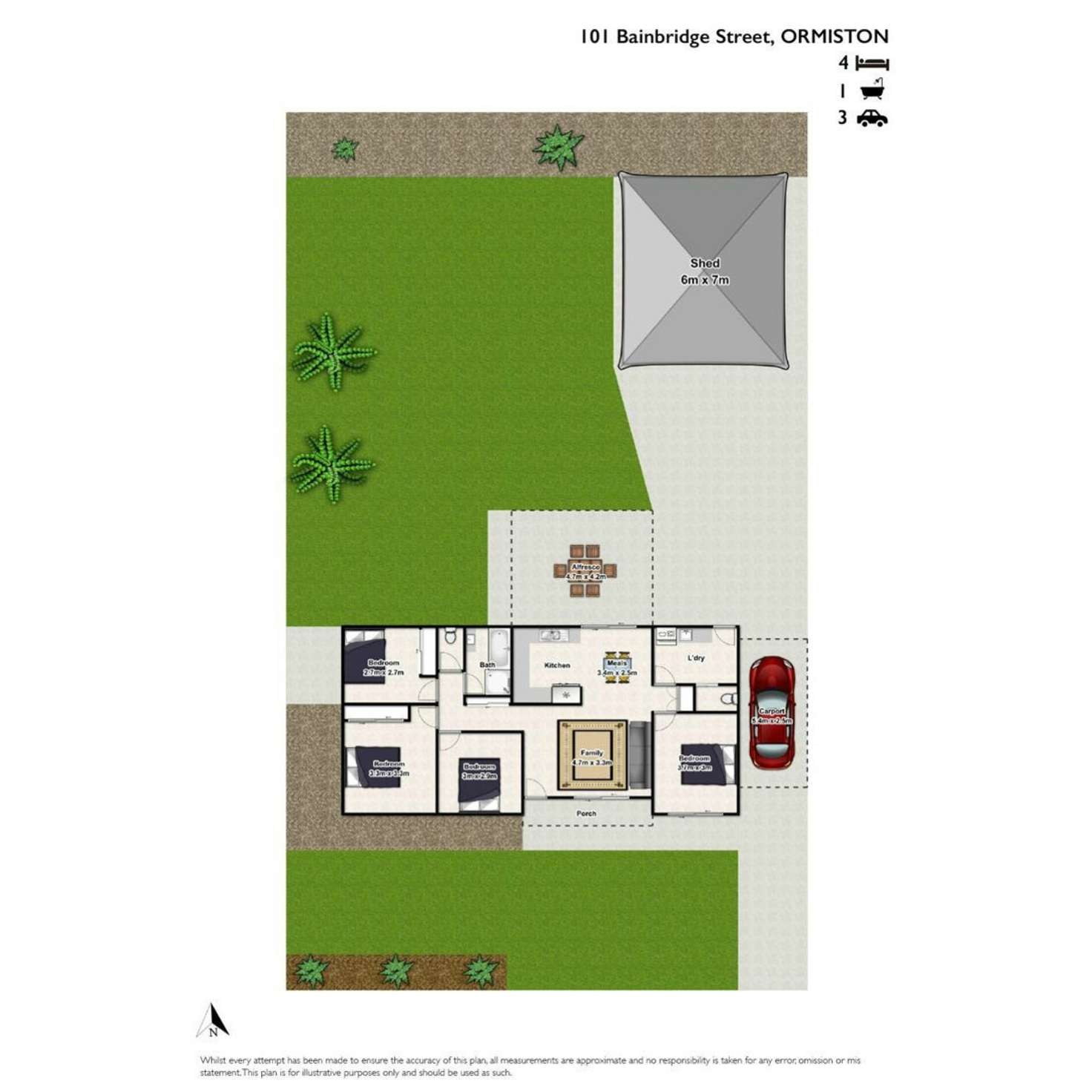 Floorplan of Homely house listing, 101 Bainbridge Street, Ormiston QLD 4160