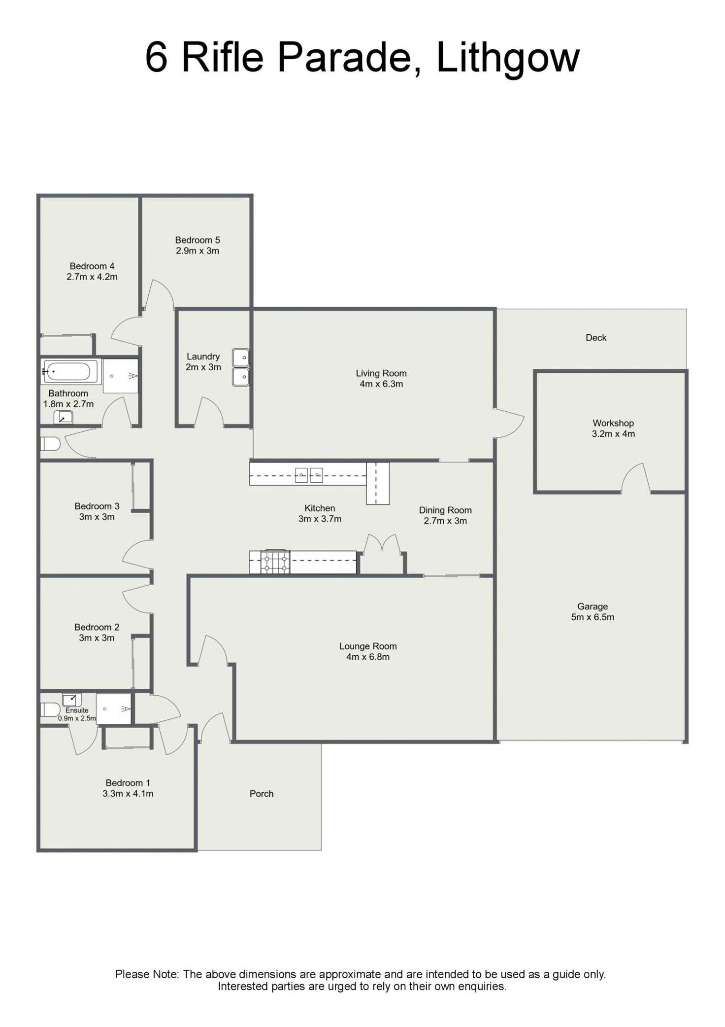 Floorplan of Homely house listing, 6 Rifle Parade, Lithgow NSW 2790