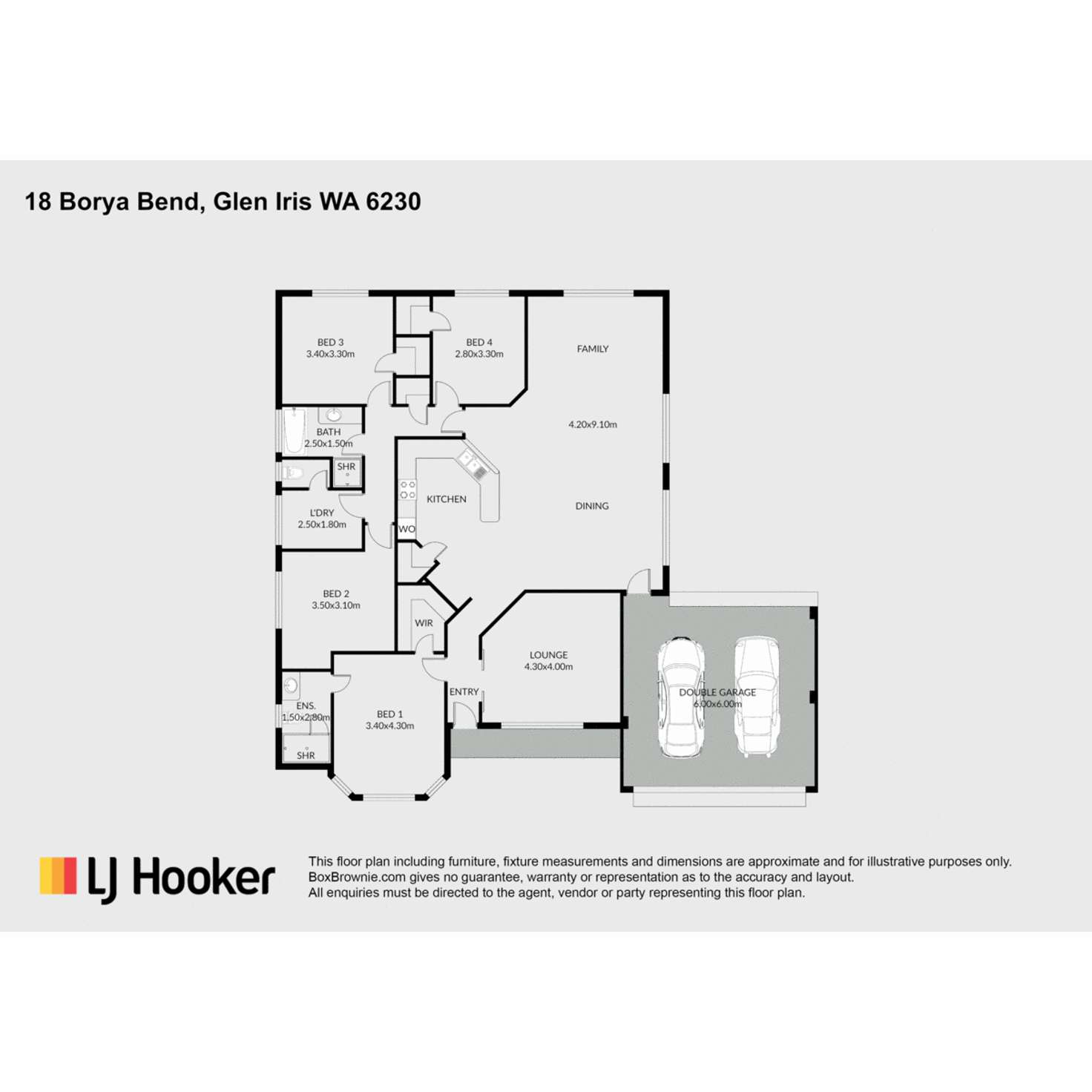 Floorplan of Homely house listing, 18 Borya Bend, Glen Iris WA 6230