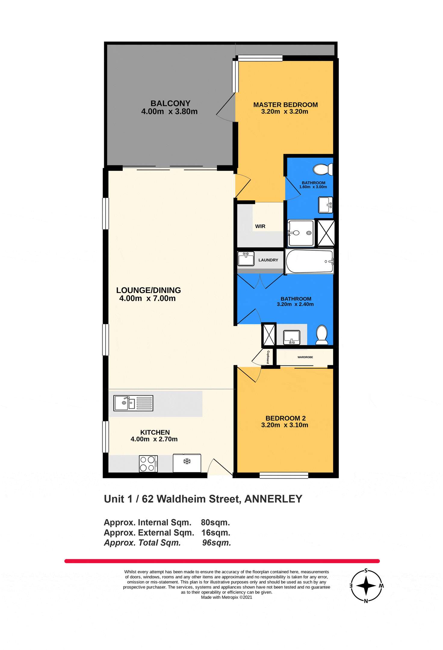 Floorplan of Homely unit listing, 1/62 Waldheim Street, Annerley QLD 4103