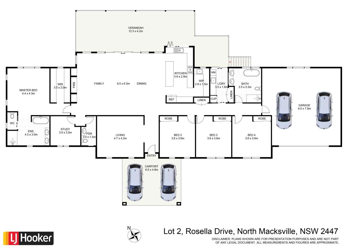 Floorplan of Homely house listing, 47 Lakeview Close, North Macksville NSW 2447