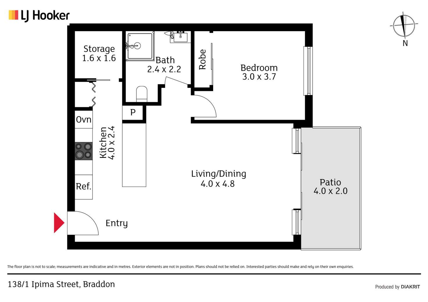 Floorplan of Homely apartment listing, 138/10 Ipima Street, Braddon ACT 2612