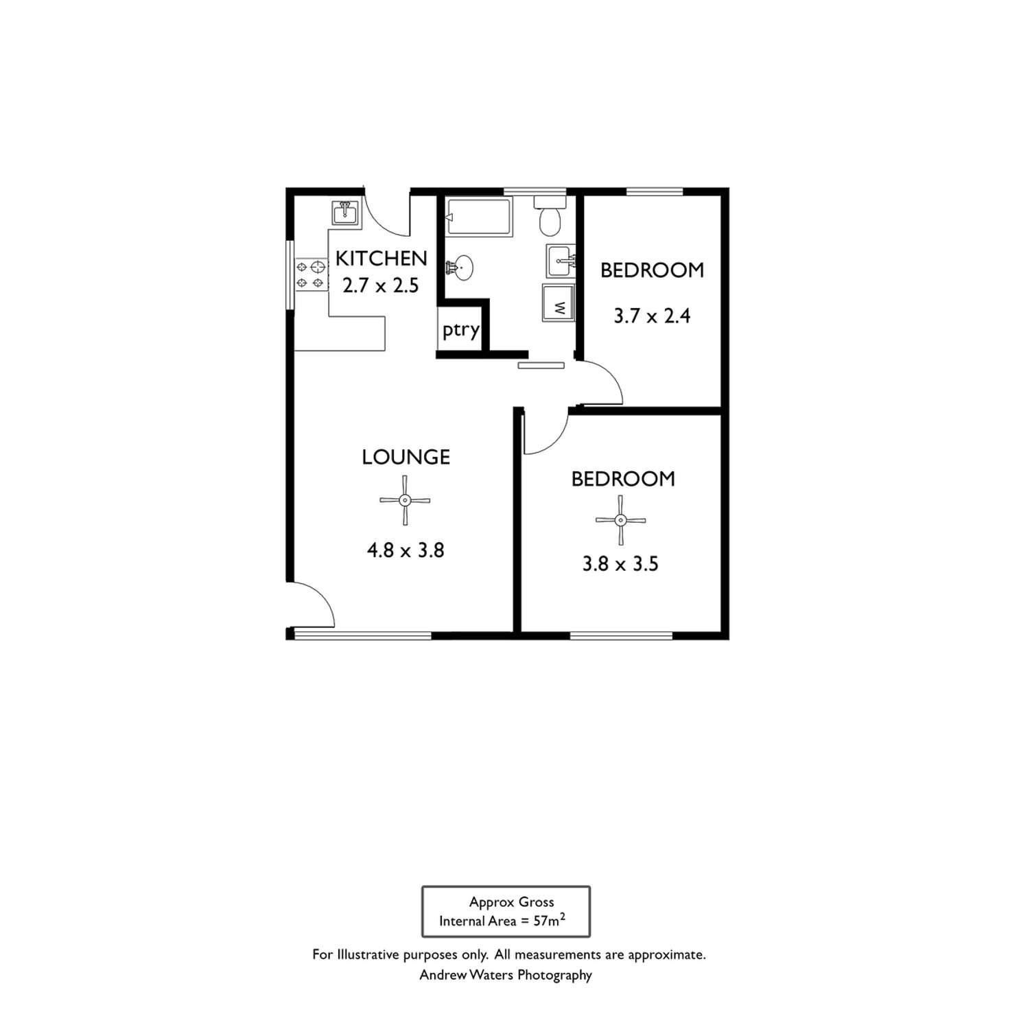 Floorplan of Homely unit listing, 32/185 Tapleys Hill Road, Seaton SA 5023