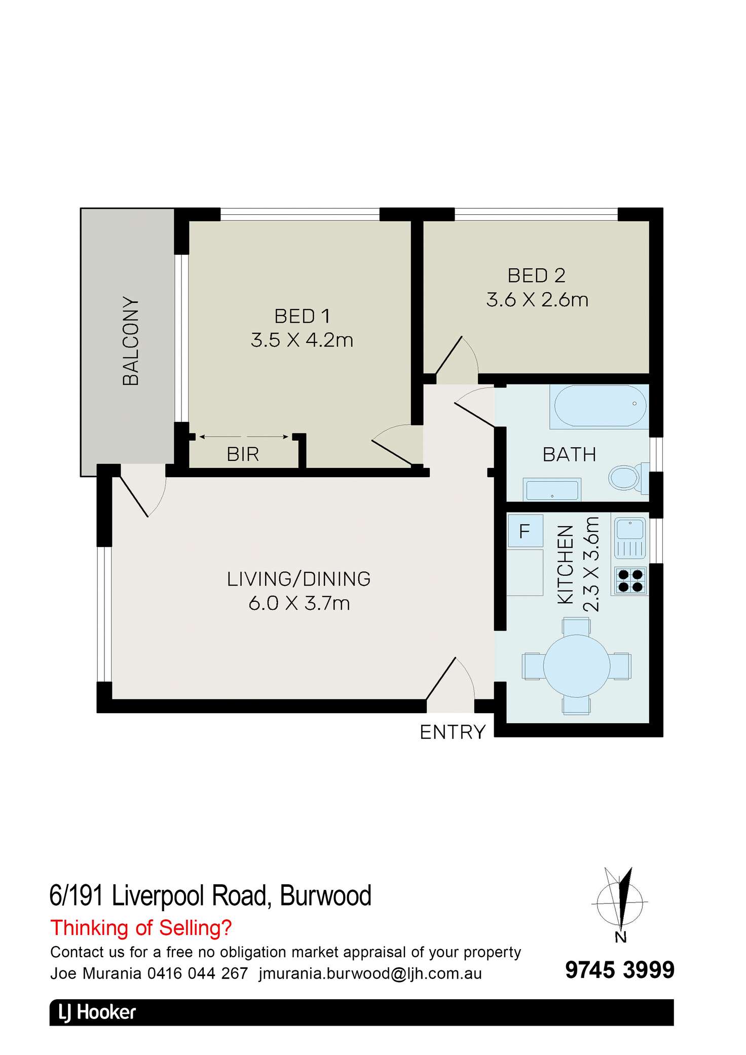 Floorplan of Homely house listing, 6/191 Liverpool Road, Burwood NSW 2134