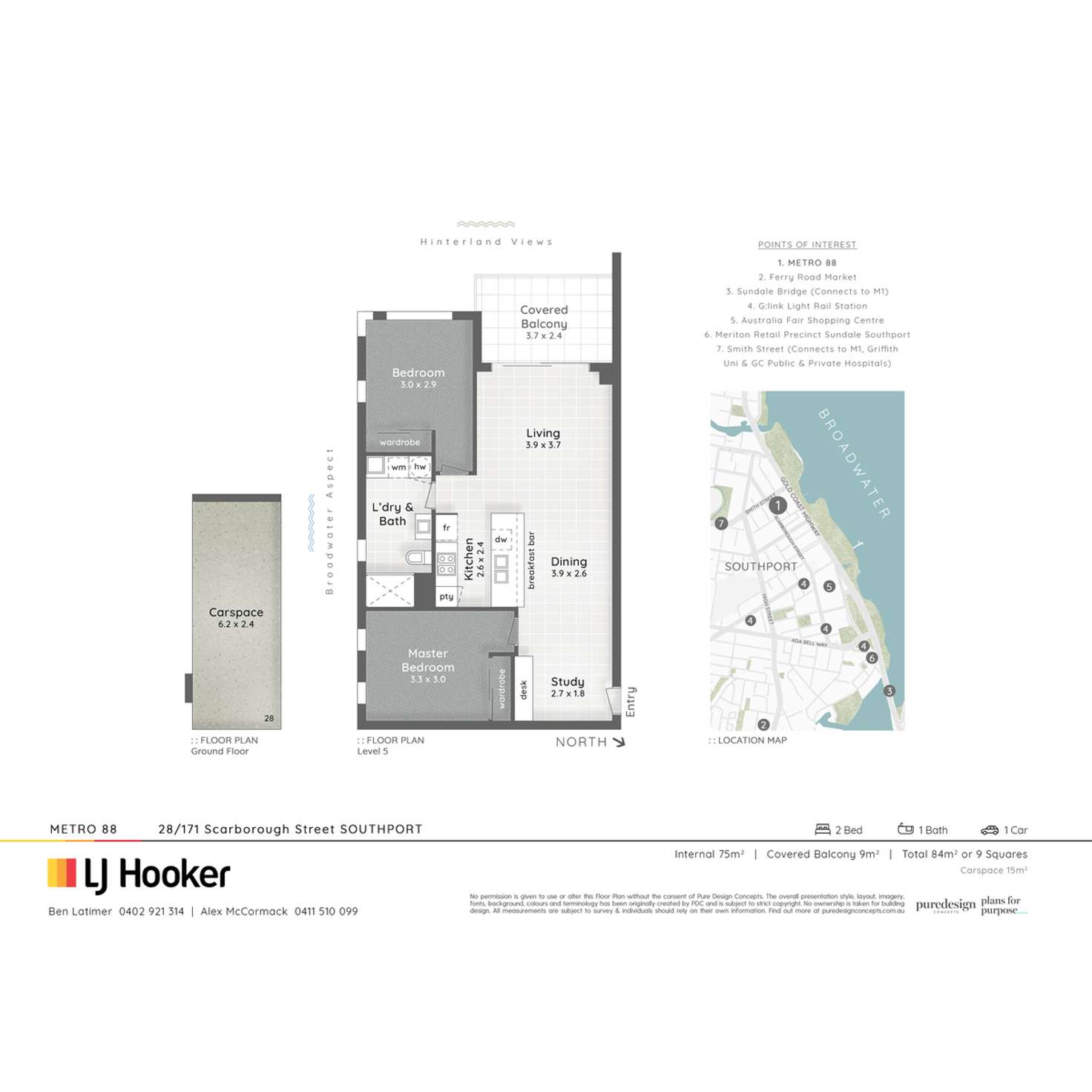 Floorplan of Homely apartment listing, 28/171 Scarborough Street, Southport QLD 4215