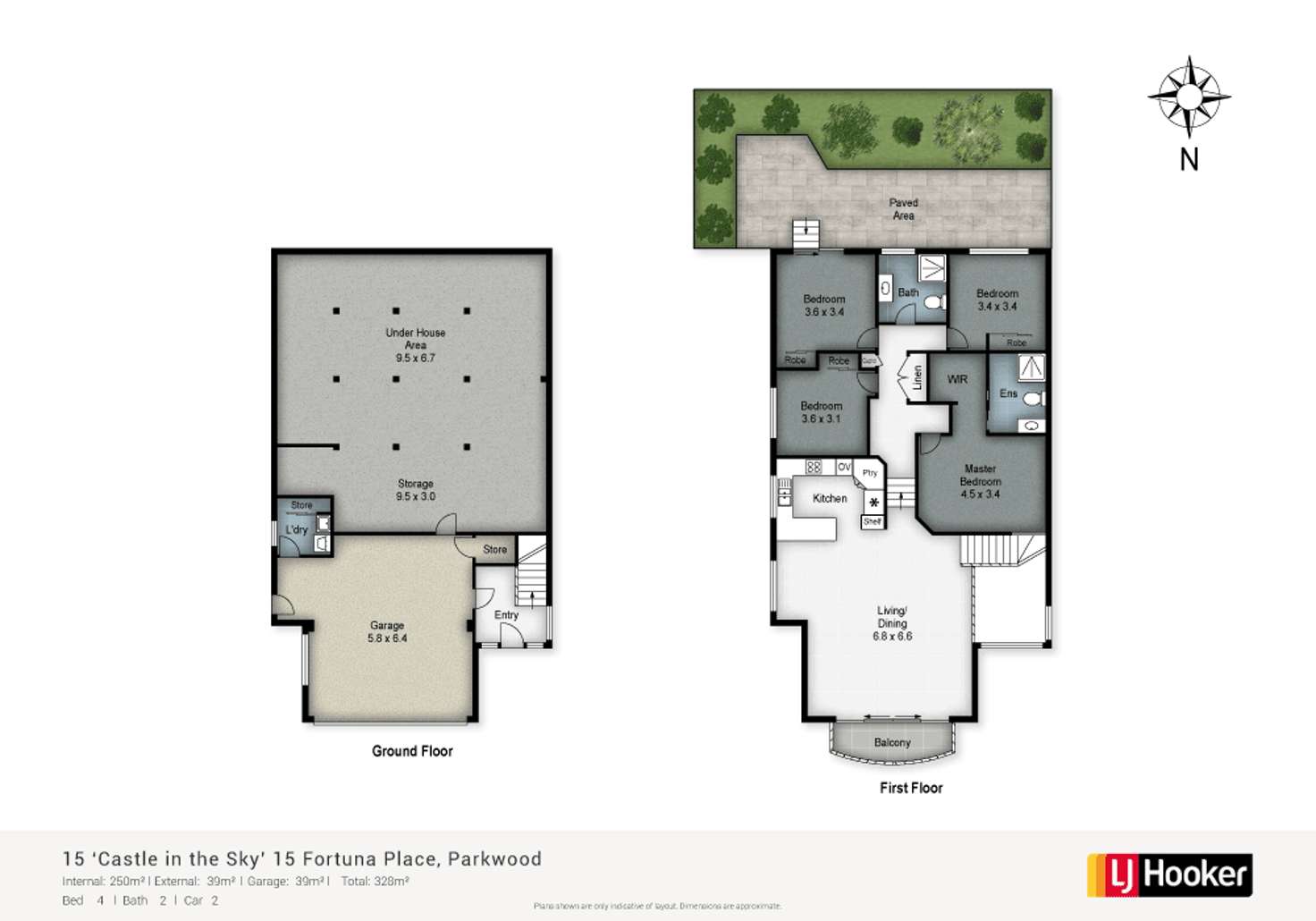 Floorplan of Homely house listing, 15/15 Fortuna Place, Parkwood QLD 4214
