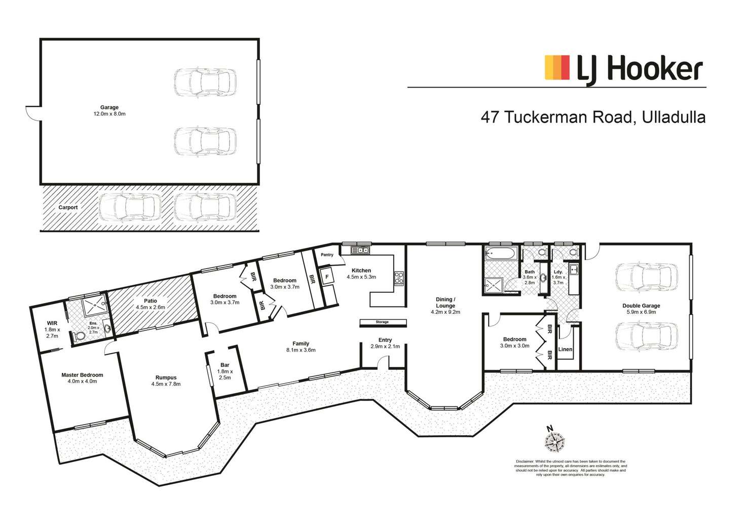 Floorplan of Homely house listing, 47 Tuckerman Road, Ulladulla NSW 2539