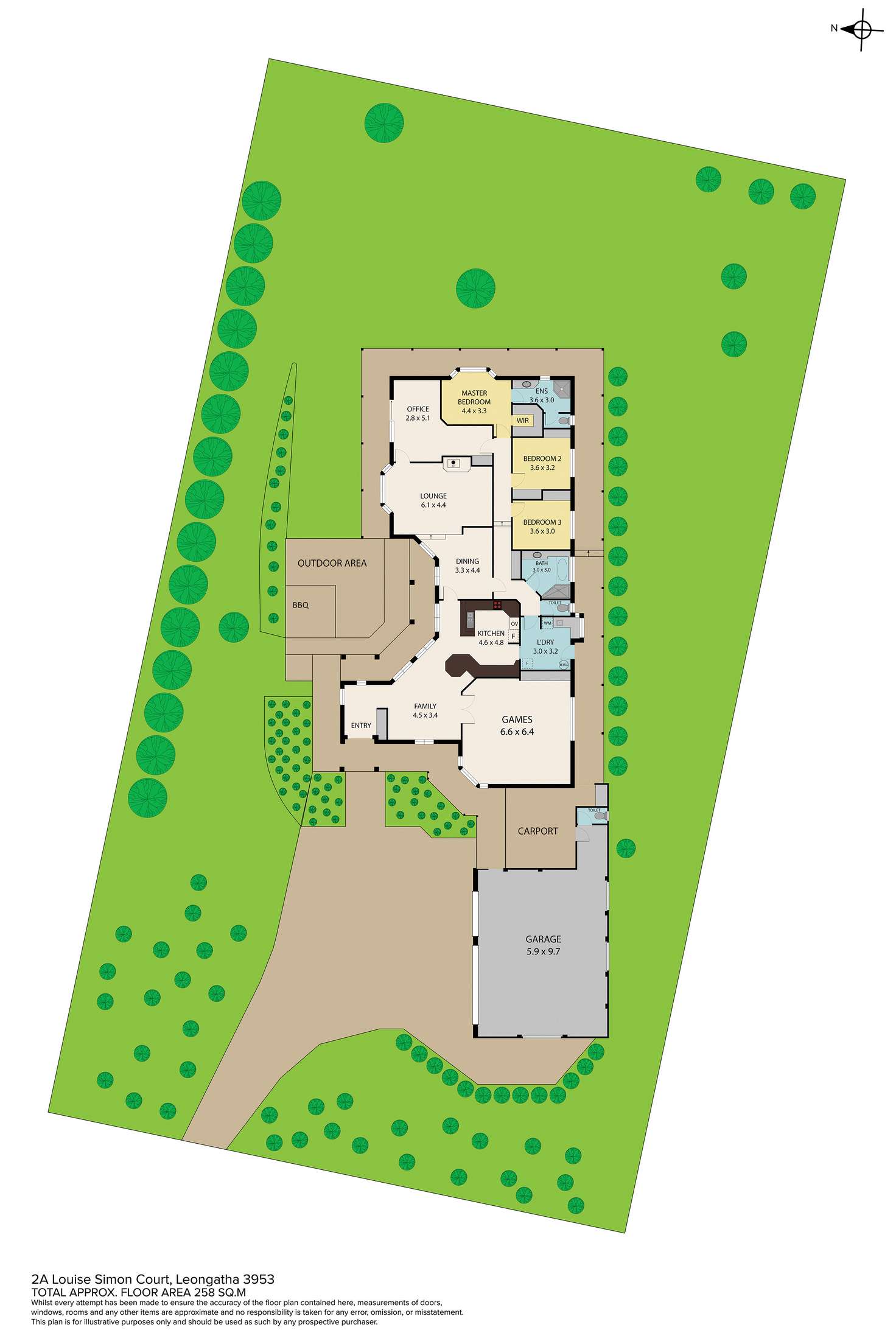 Floorplan of Homely house listing, 2a Louise Simon Court, Leongatha VIC 3953