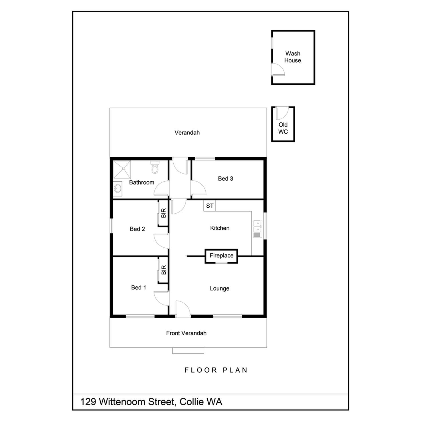 Floorplan of Homely house listing, 129 Wittenoom Street, Collie WA 6225