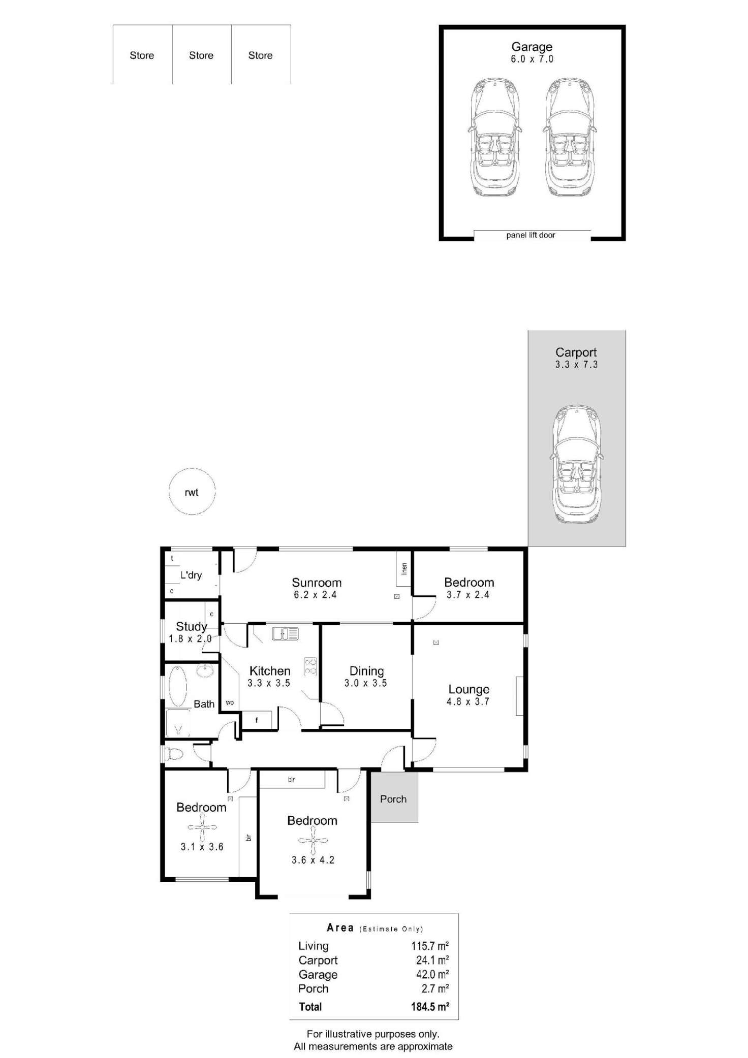 Floorplan of Homely house listing, 16 Honeyton Street, Seaton SA 5023