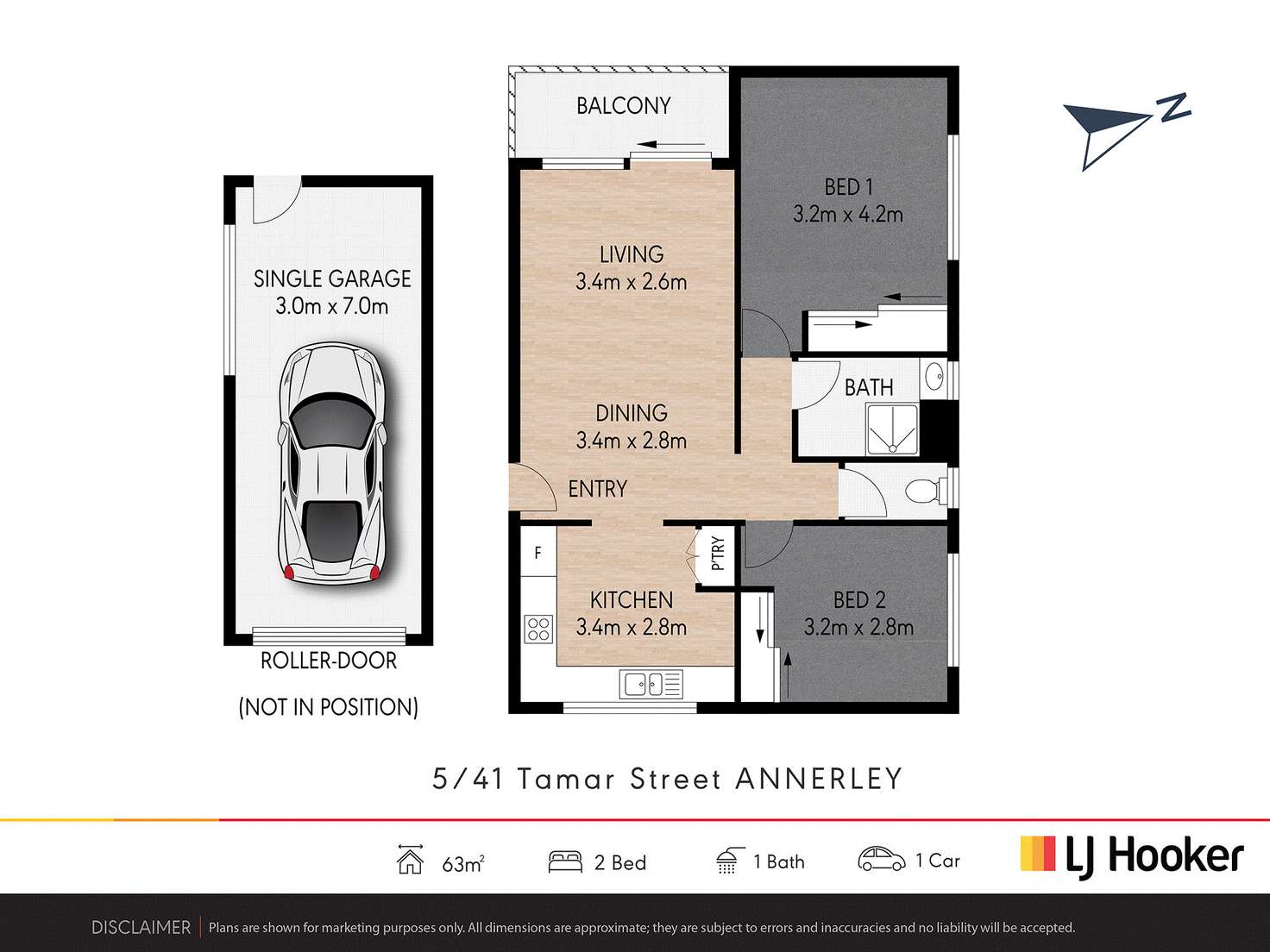 Floorplan of Homely unit listing, 5/41 Tamar Street, Annerley QLD 4103