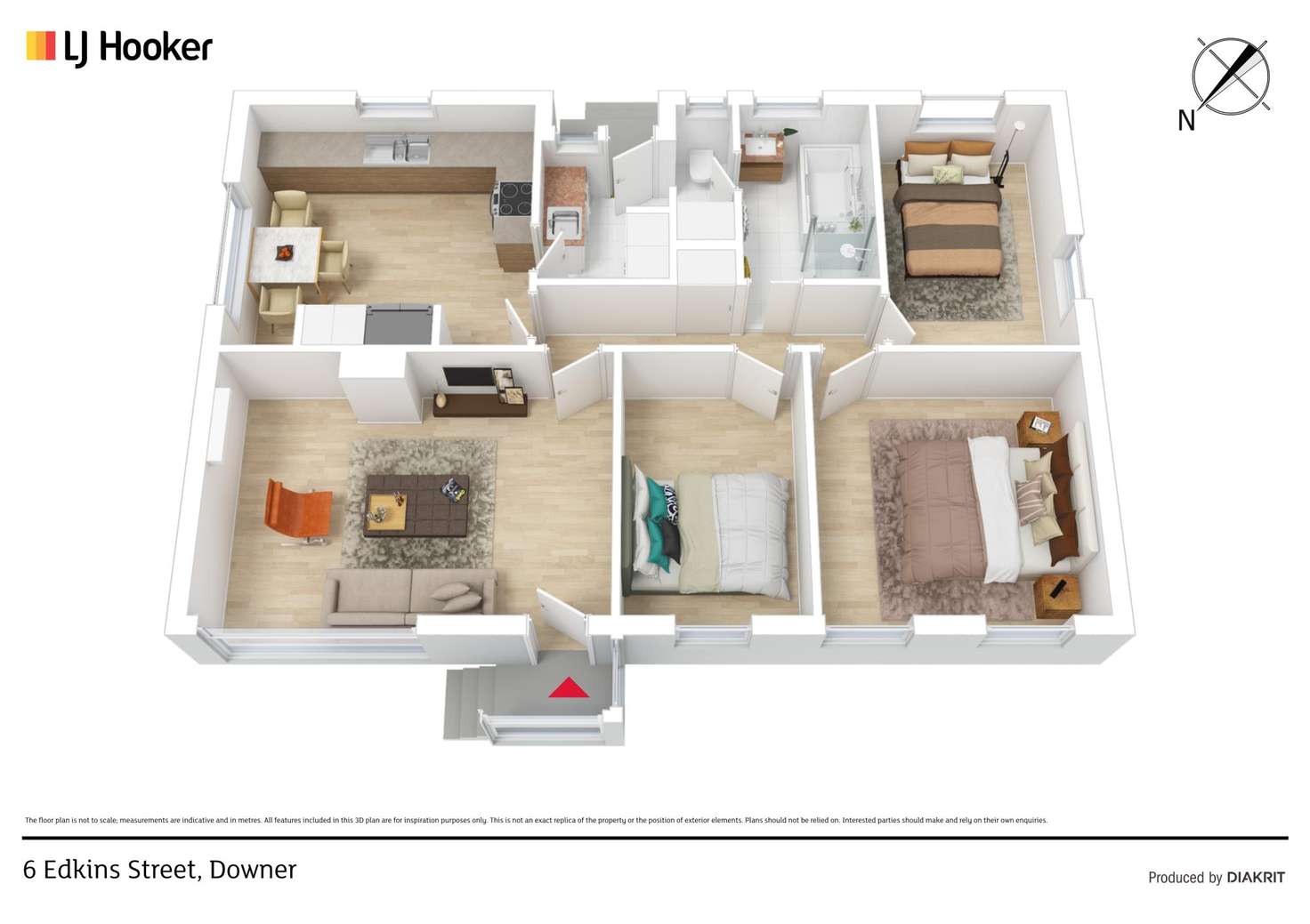 Floorplan of Homely house listing, 6 Edkins Street, Downer ACT 2602