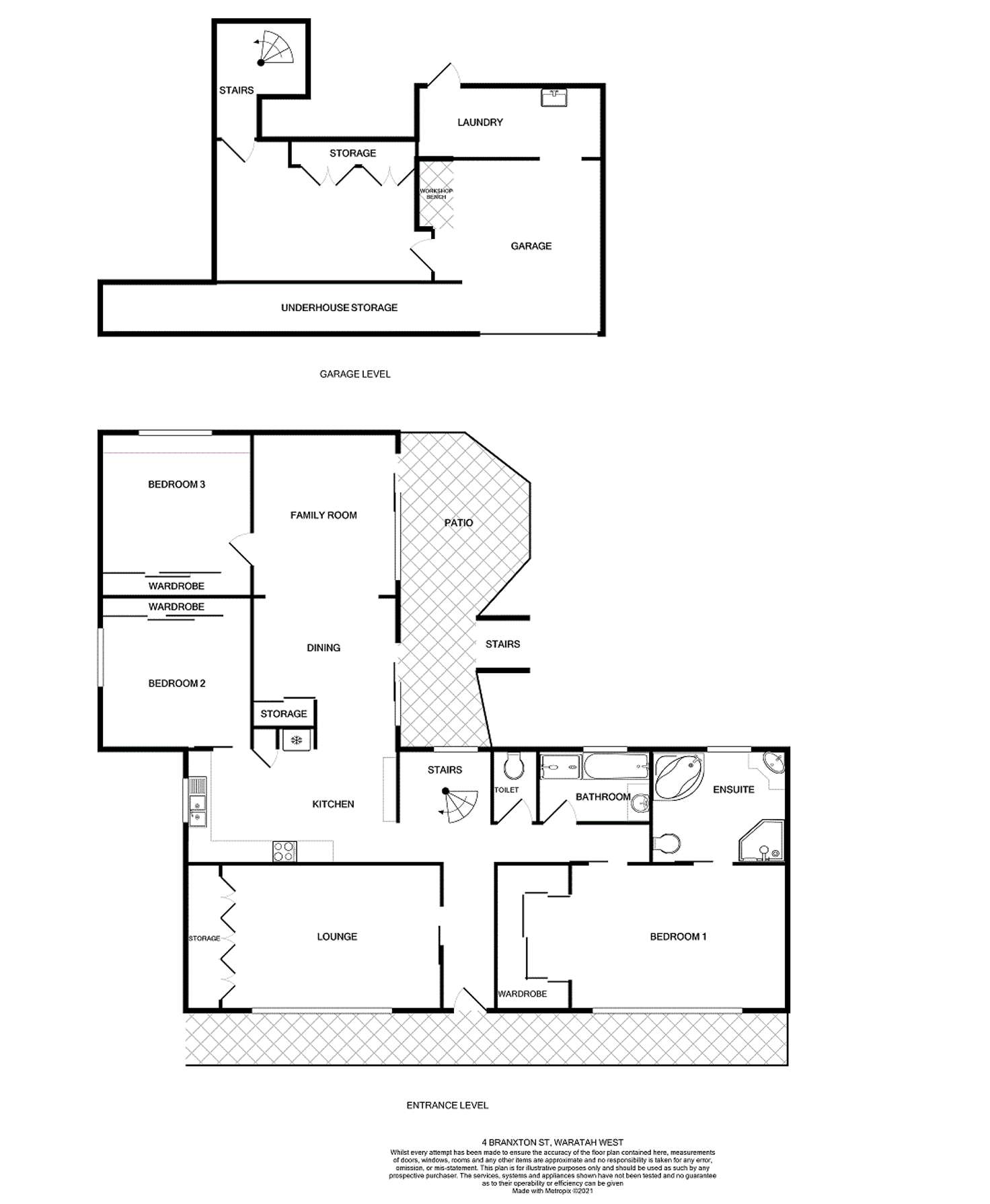 Floorplan of Homely house listing, 4 Branxton Street, Waratah West NSW 2298