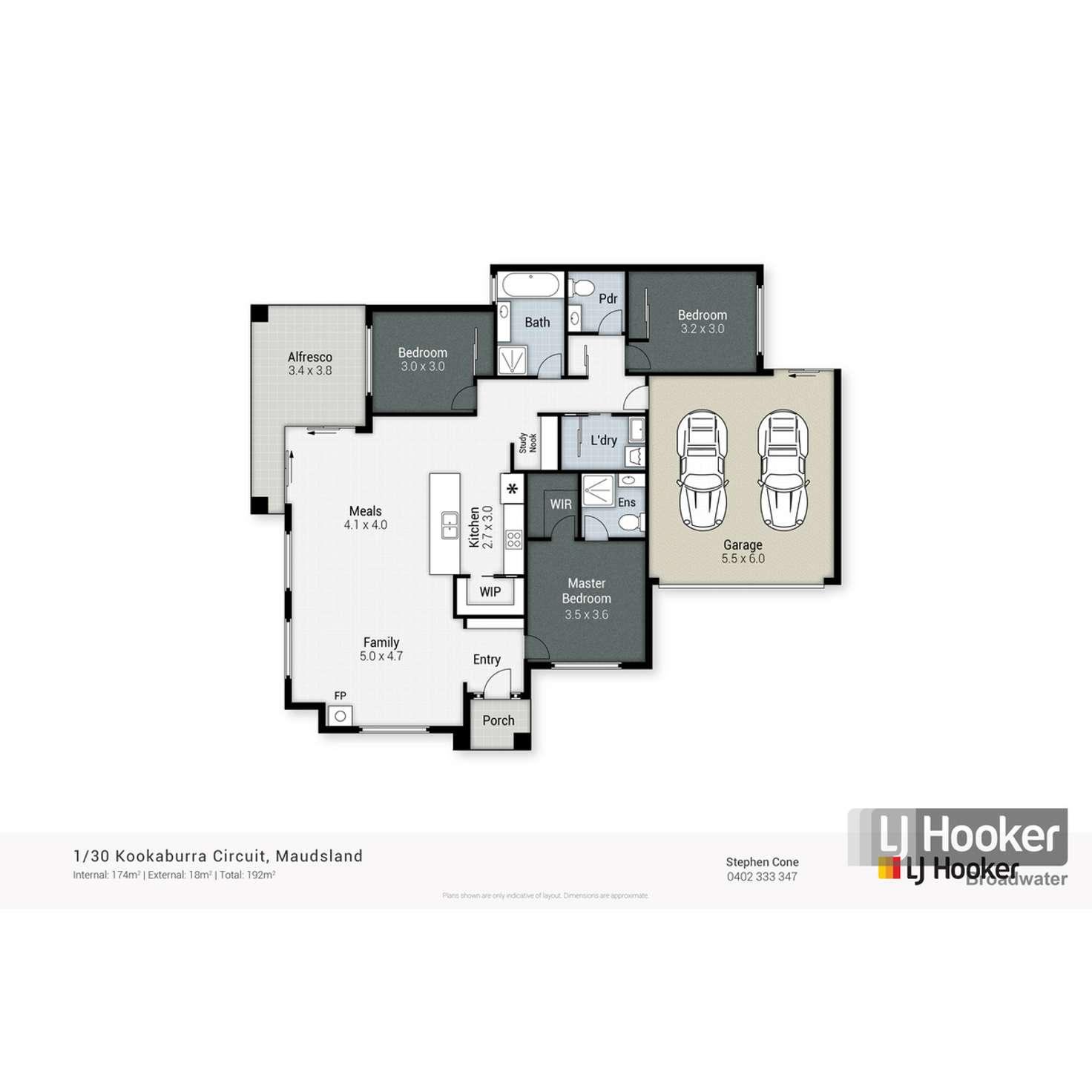 Floorplan of Homely semiDetached listing, 1/30 Kookaburra Circuit, Maudsland QLD 4210