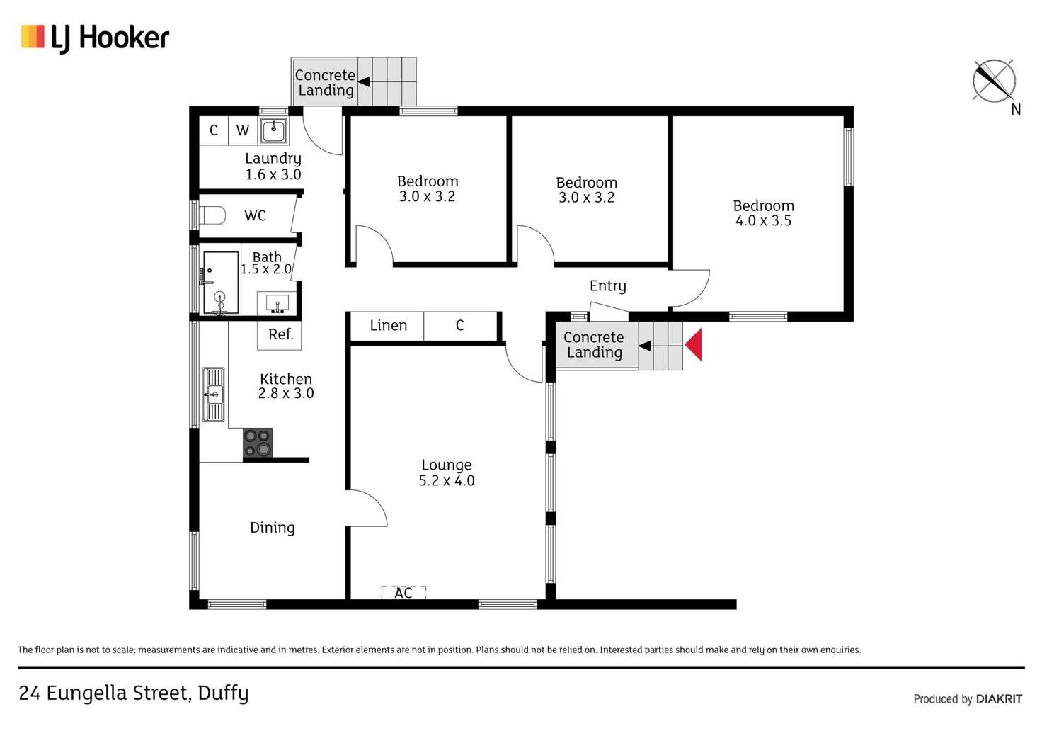 Floorplan of Homely house listing, 24 Eungella Street, Duffy ACT 2611