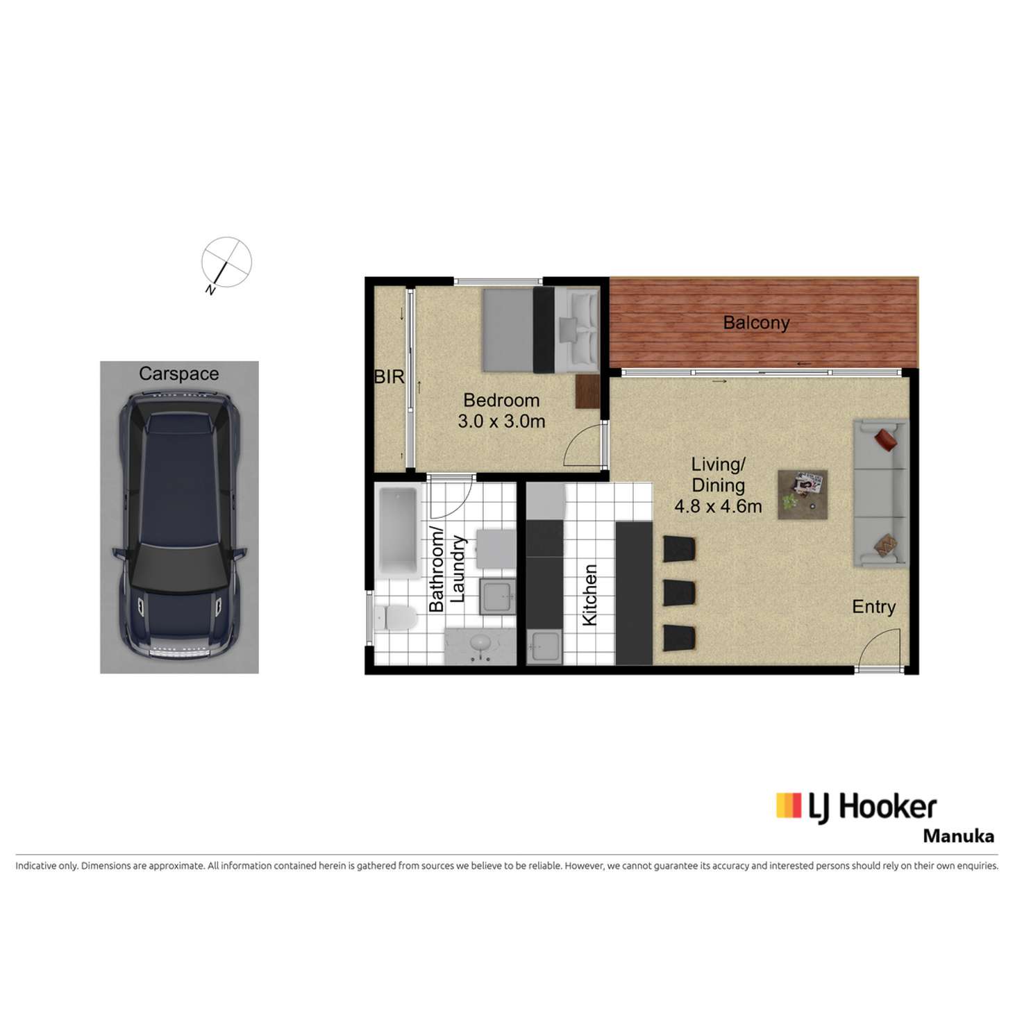 Floorplan of Homely apartment listing, 25/5 Hyndes Crescent, Holder ACT 2611