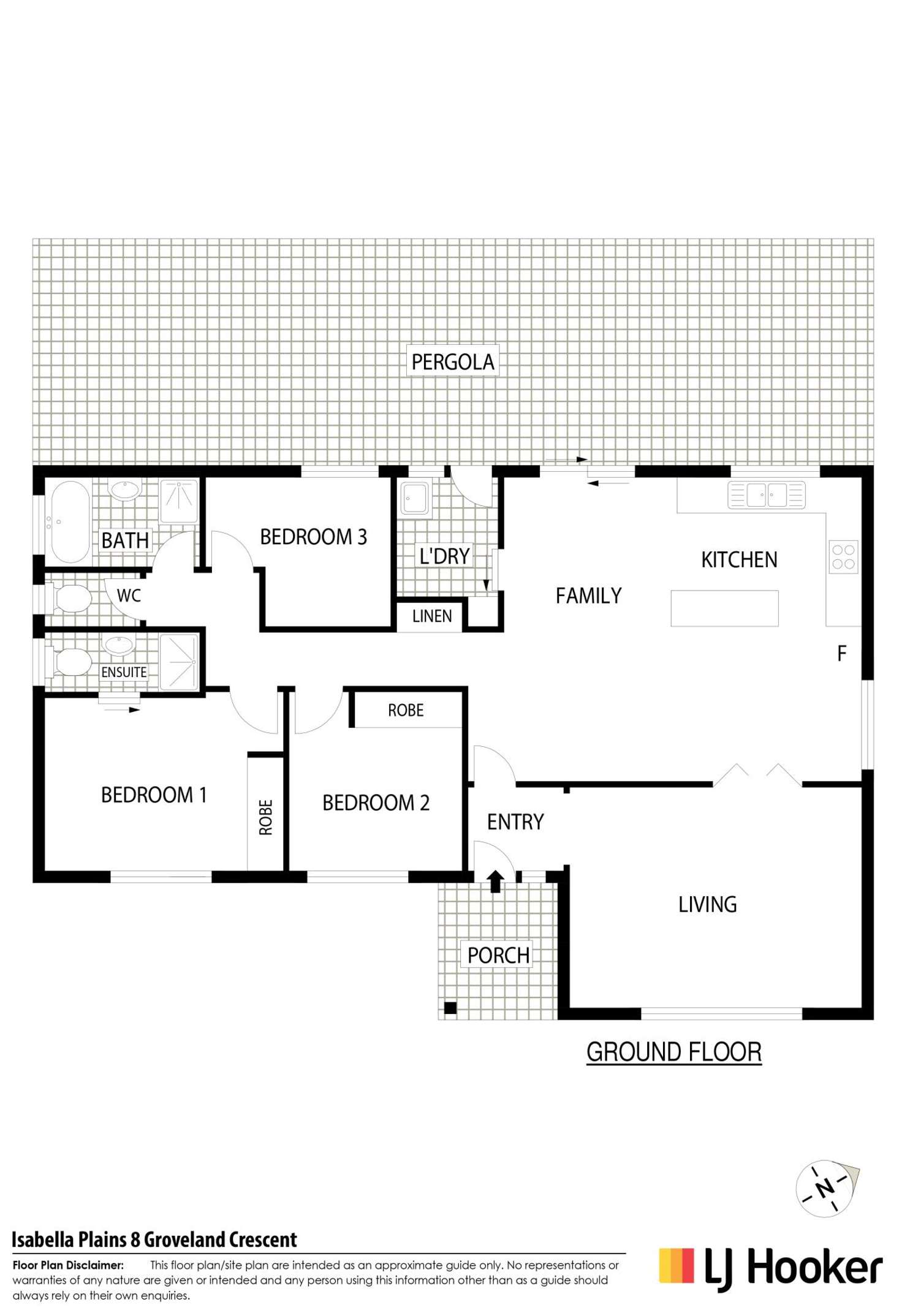 Floorplan of Homely house listing, 8 Groveland Crescent, Isabella Plains ACT 2905