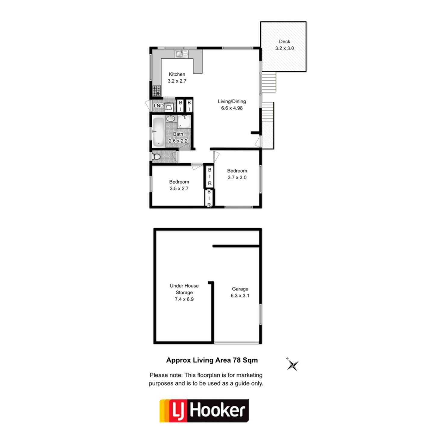 Floorplan of Homely unit listing, 1/3 Chatterton Court, Claremont TAS 7011