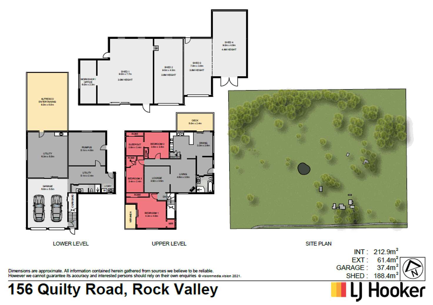 Floorplan of Homely ruralOther listing, 86 Quilty Road, Rock Valley NSW 2480