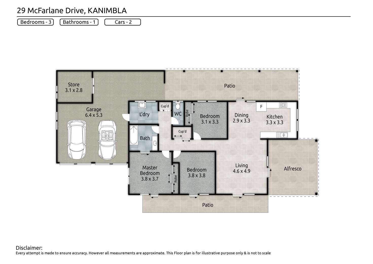 Floorplan of Homely house listing, 29 McFarlane Drive, Kanimbla QLD 4870