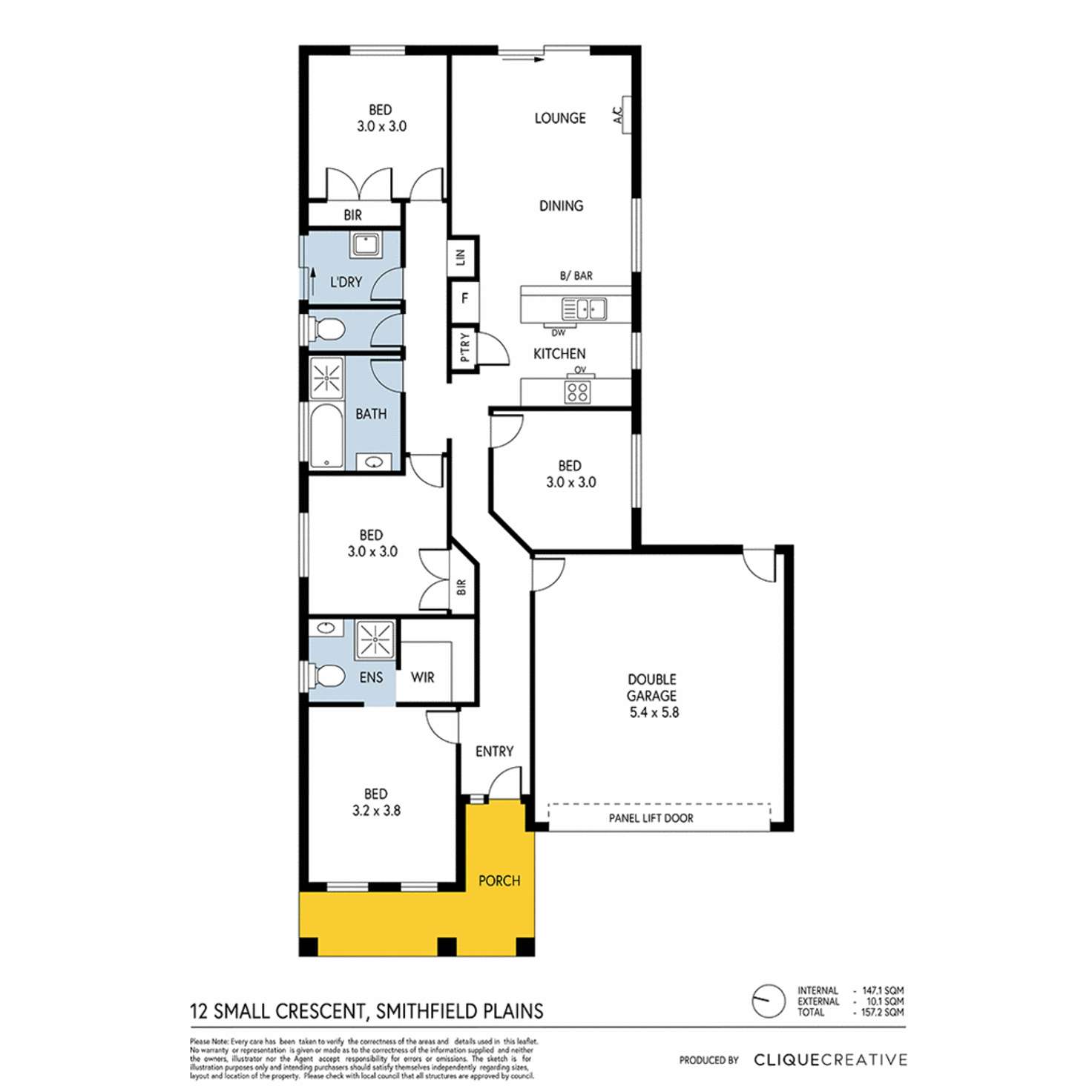 Floorplan of Homely house listing, 12 Small Crescent, Smithfield Plains SA 5114