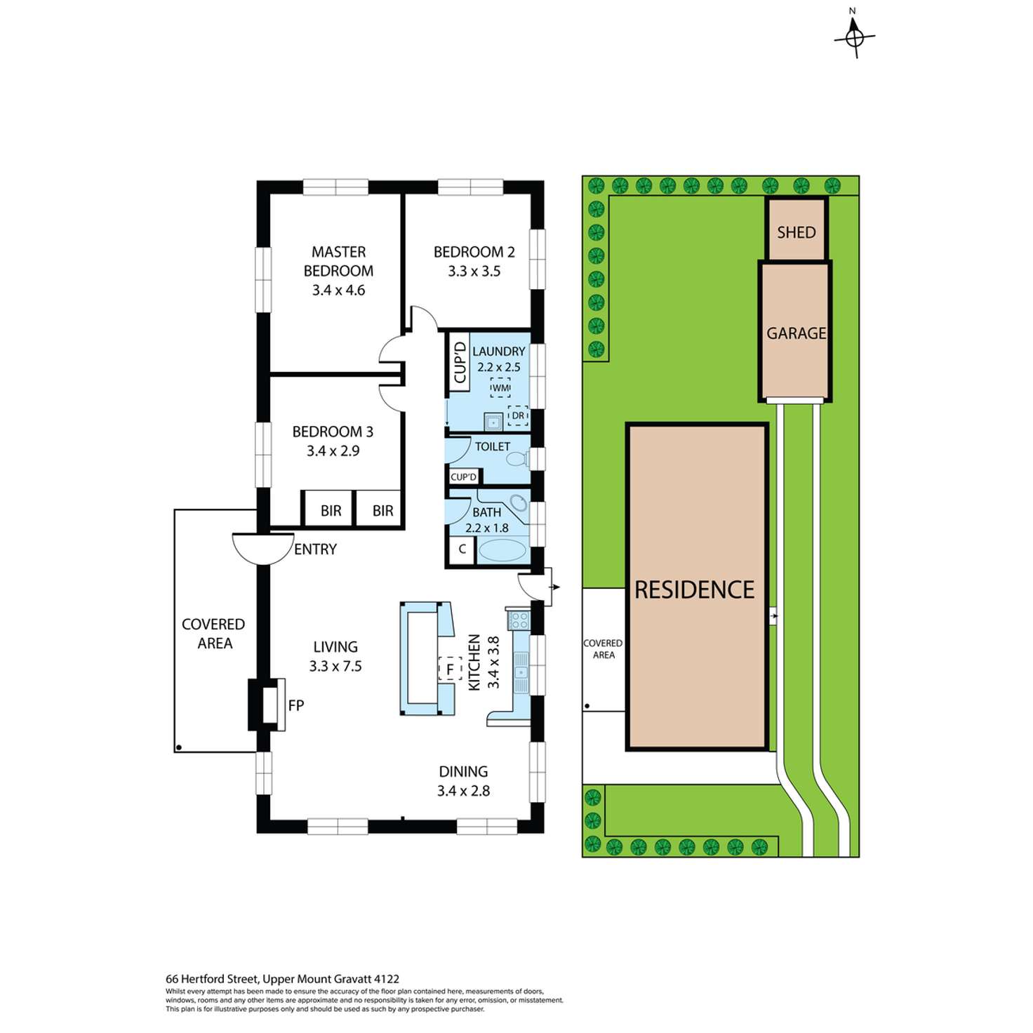 Floorplan of Homely house listing, 66 Hertford Street, Upper Mount Gravatt QLD 4122