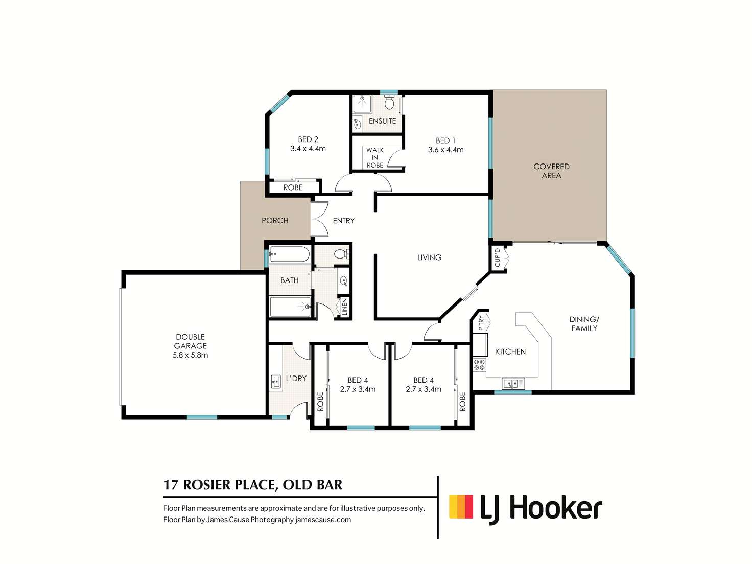 Floorplan of Homely house listing, 17 Rosier Place, Old Bar NSW 2430