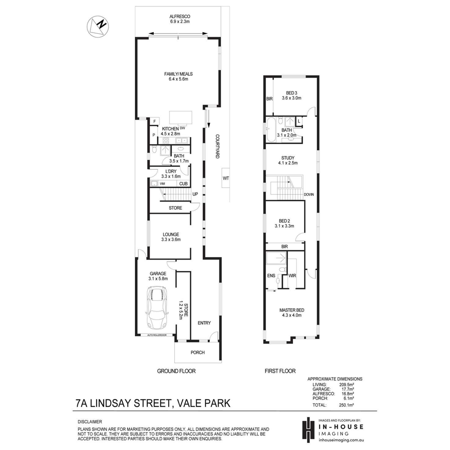 Floorplan of Homely house listing, 7a Lindsay Street, Vale Park SA 5081