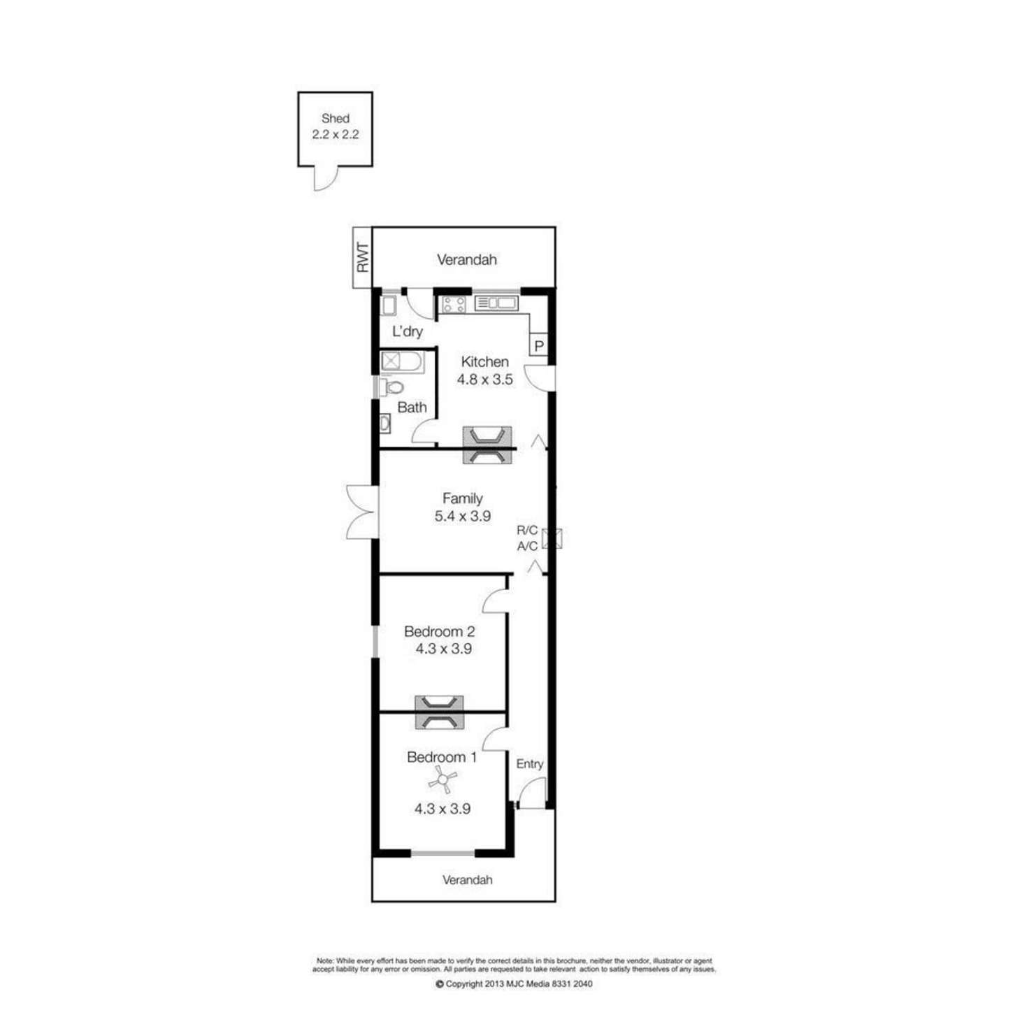 Floorplan of Homely house listing, 69 David Terrace, Woodville Park SA 5011