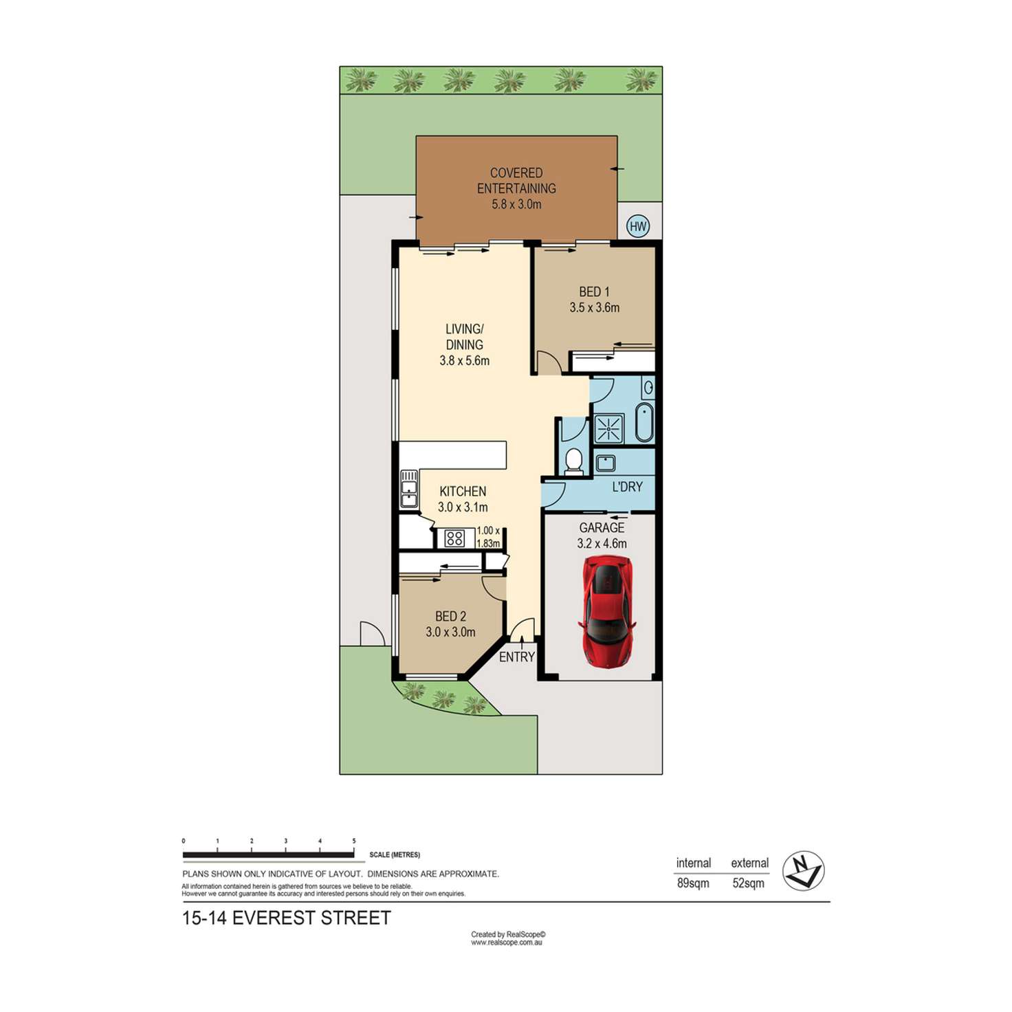 Floorplan of Homely villa listing, 15/14 Everest Street, Warner QLD 4500