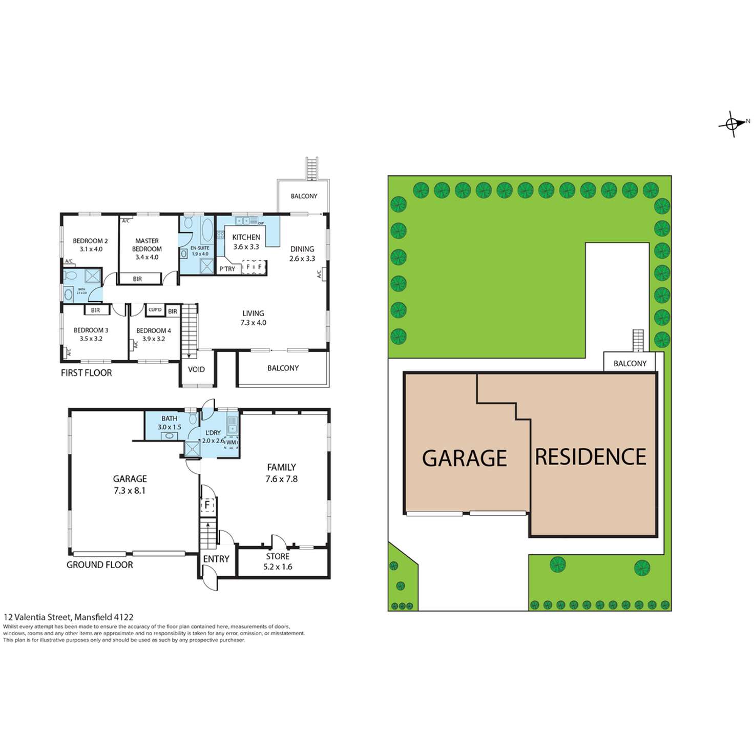Floorplan of Homely house listing, 12 Valentia Street, Mansfield QLD 4122