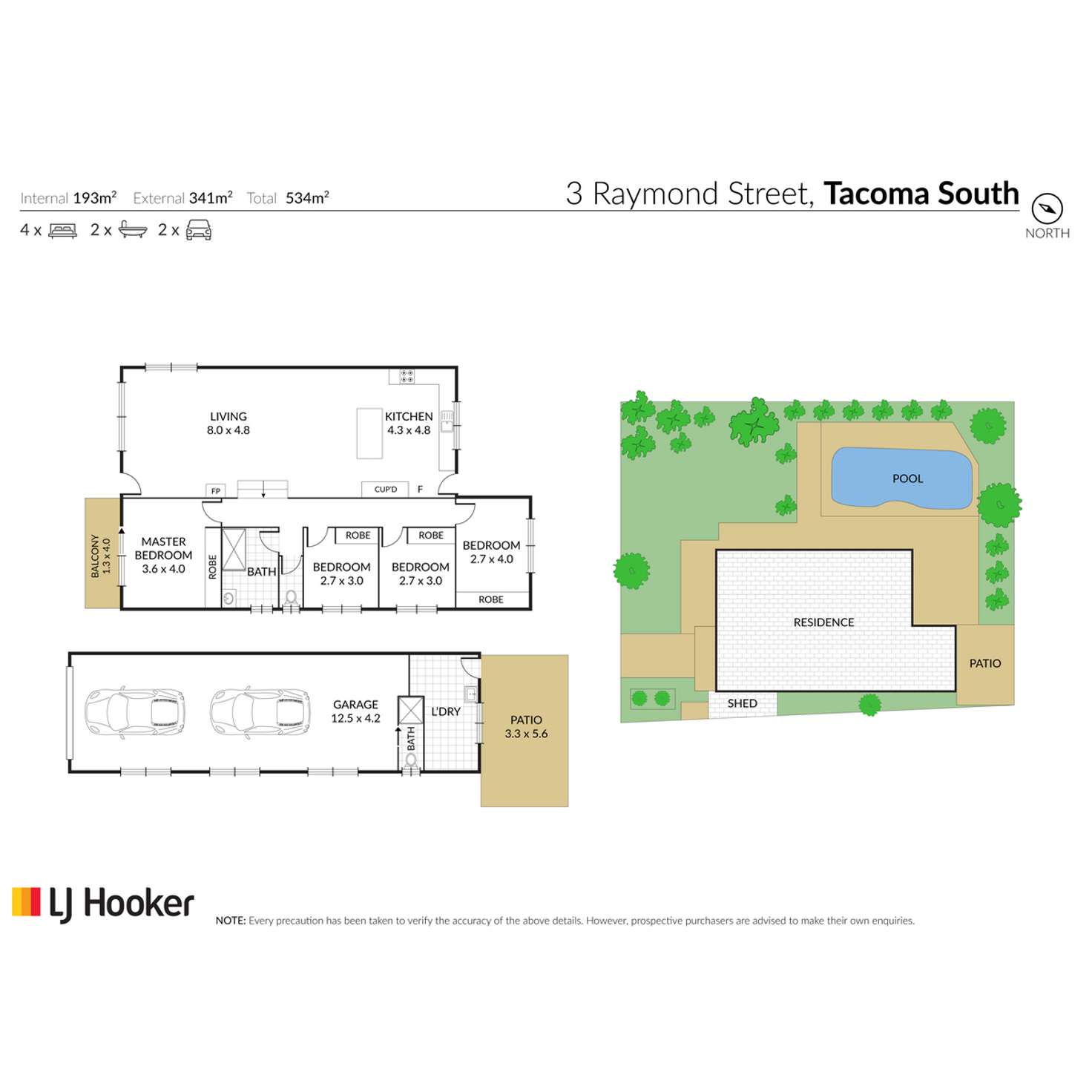 Floorplan of Homely house listing, 3 Raymond Street, Tacoma South NSW 2259