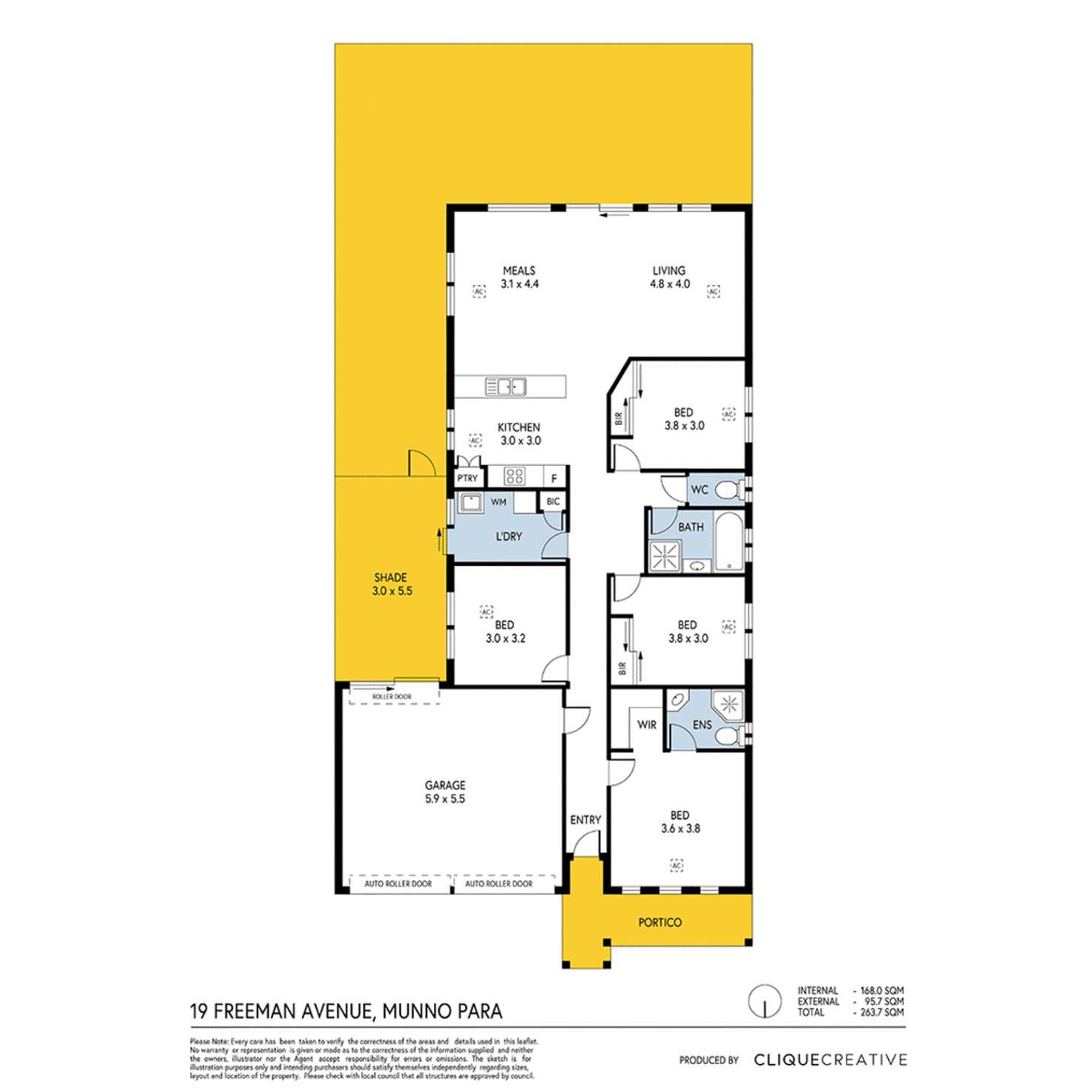 Floorplan of Homely house listing, 19 Freeman Avenue, Munno Para SA 5115