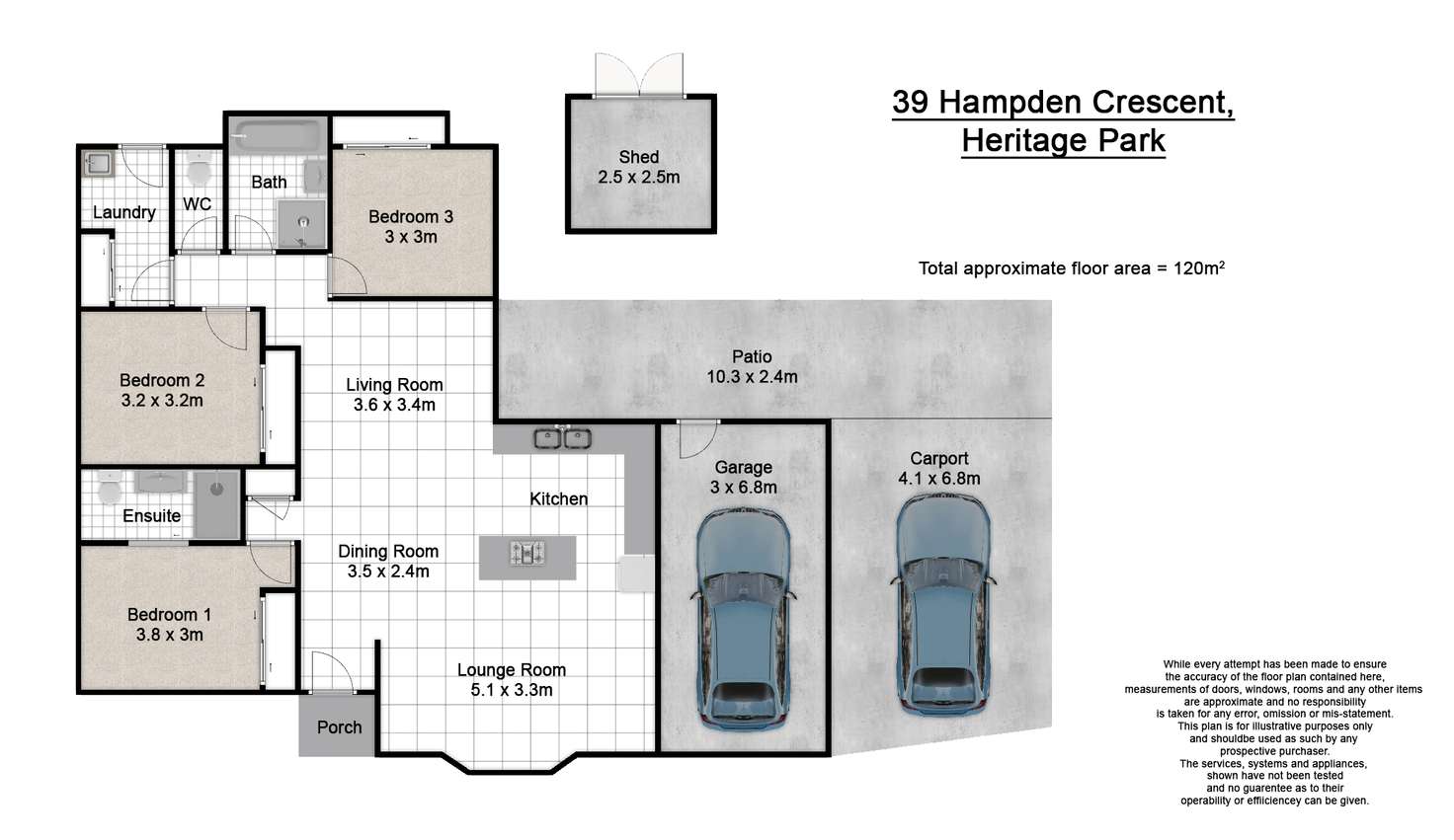 Floorplan of Homely house listing, 39 Hampden Crescent, Heritage Park QLD 4118