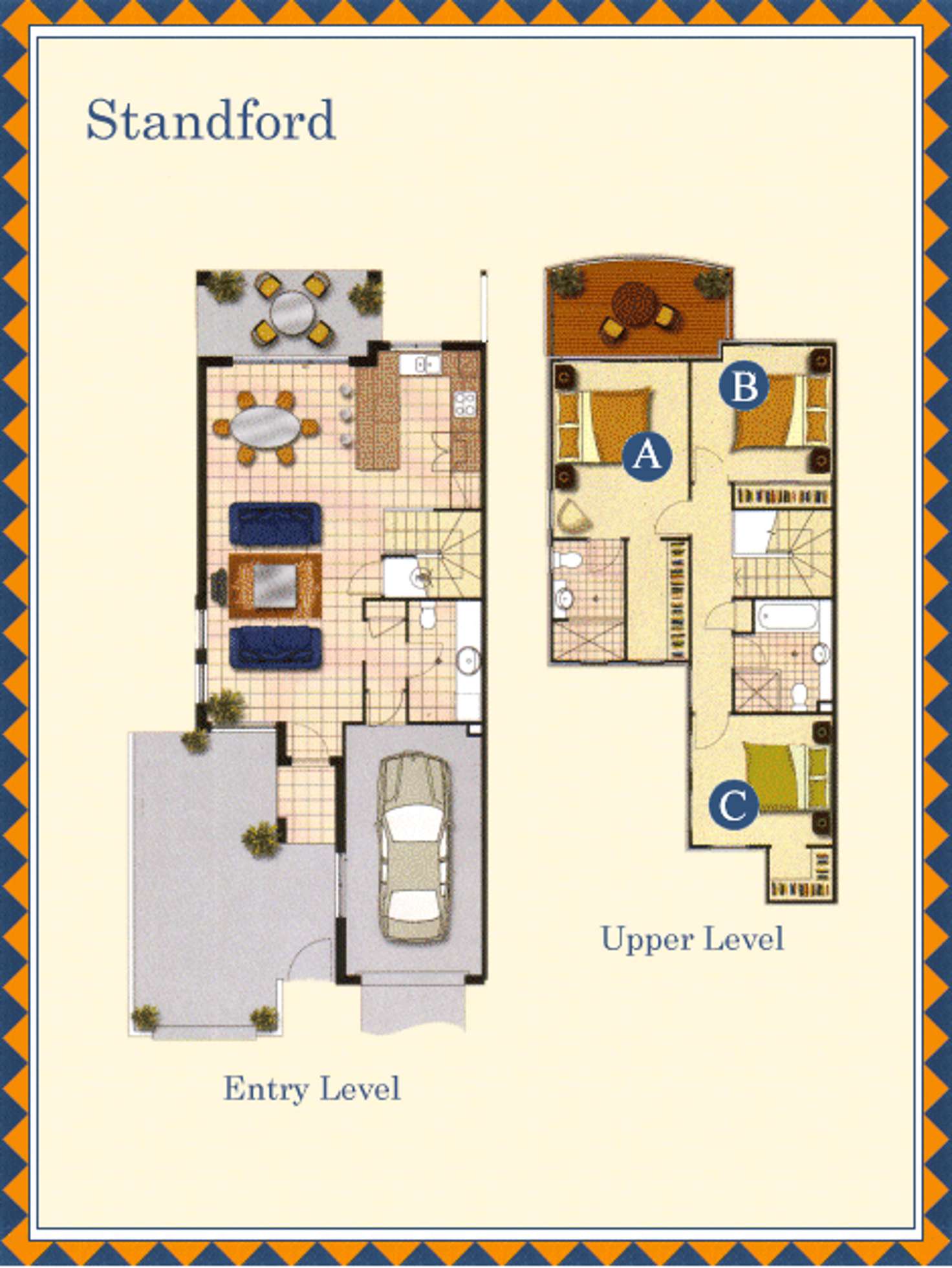 Floorplan of Homely townhouse listing, 70/4 University Drive, Robina QLD 4226