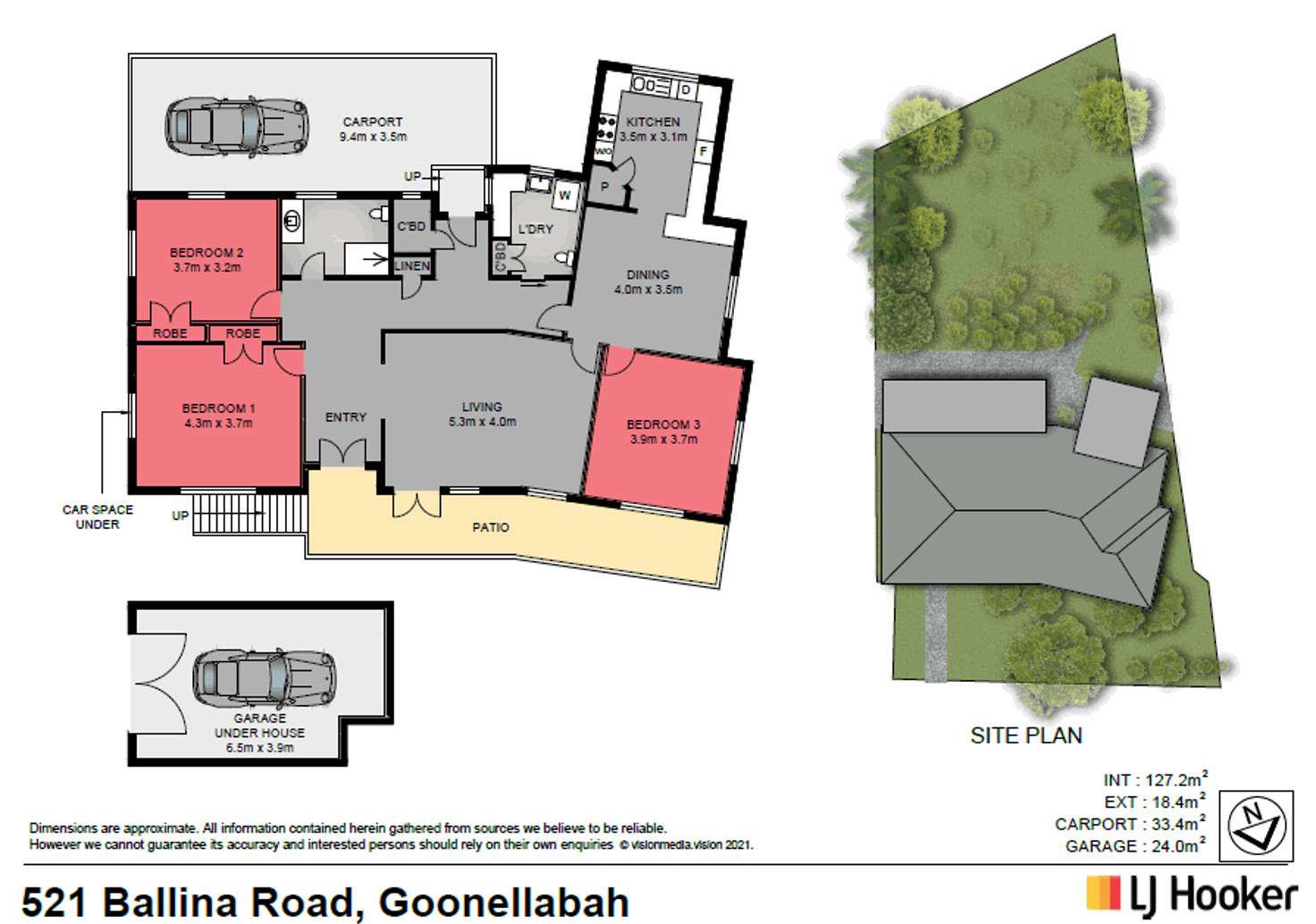 Floorplan of Homely house listing, 521 Ballina Road, Goonellabah NSW 2480