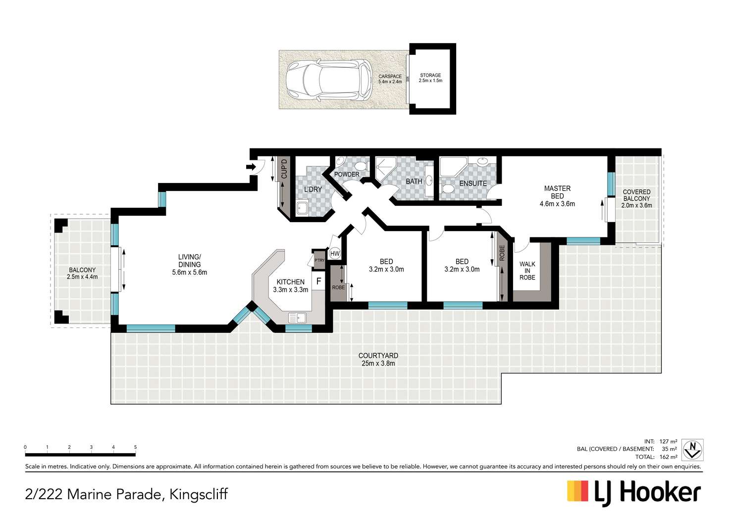 Floorplan of Homely unit listing, 2/222 Marine Parade, Kingscliff NSW 2487