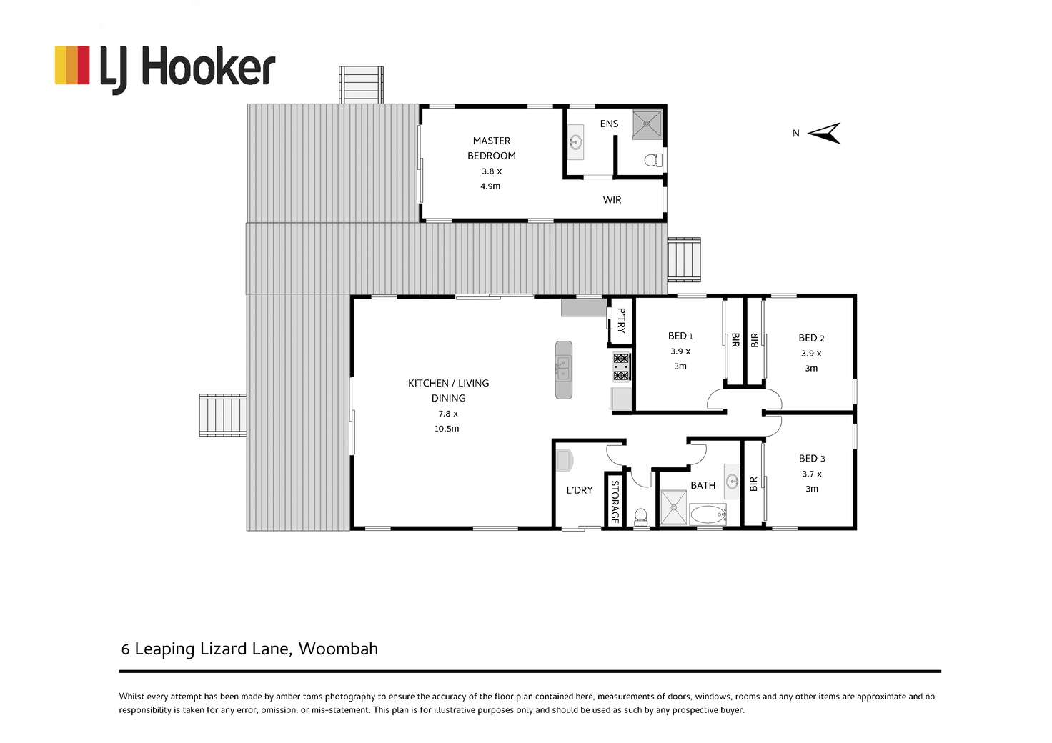 Floorplan of Homely house listing, 6 Leaping Lizard Lane, Woombah NSW 2469