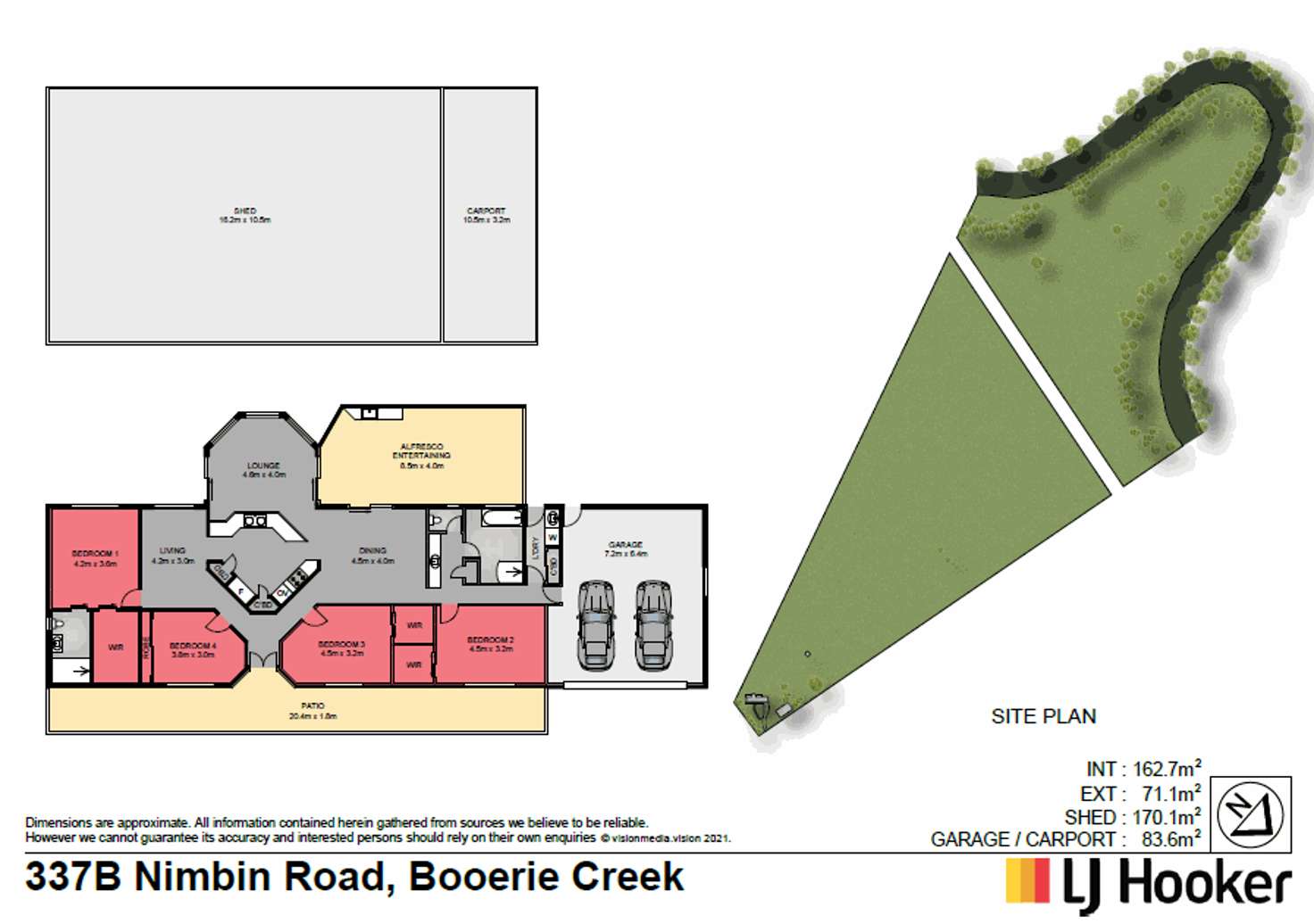 Floorplan of Homely ruralOther listing, 337B Nimbin Road, Booerie Creek NSW 2480